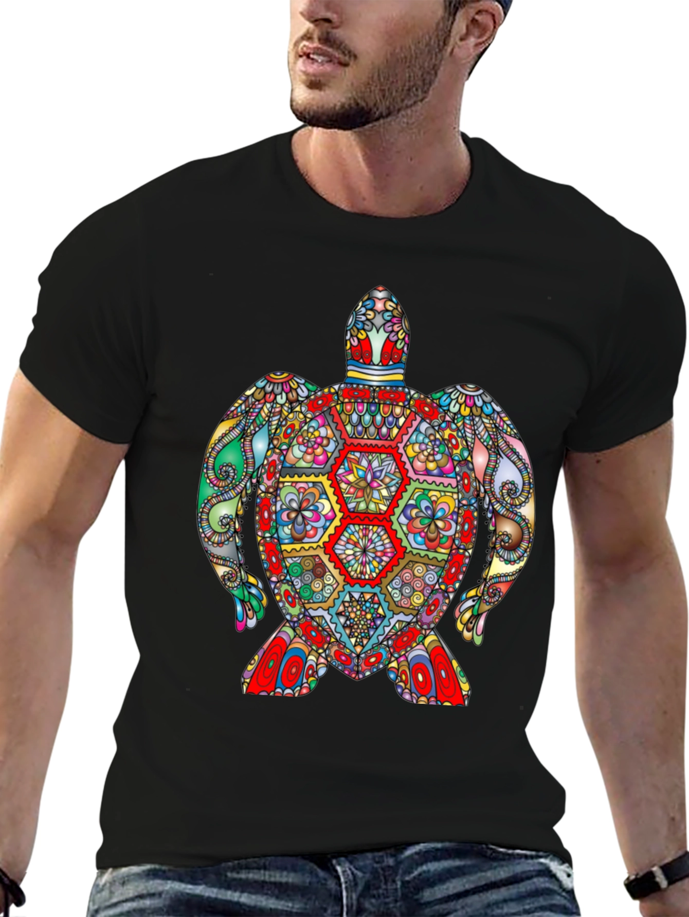 Vibrant Turtle Graphic T-Shirt - Unique Design