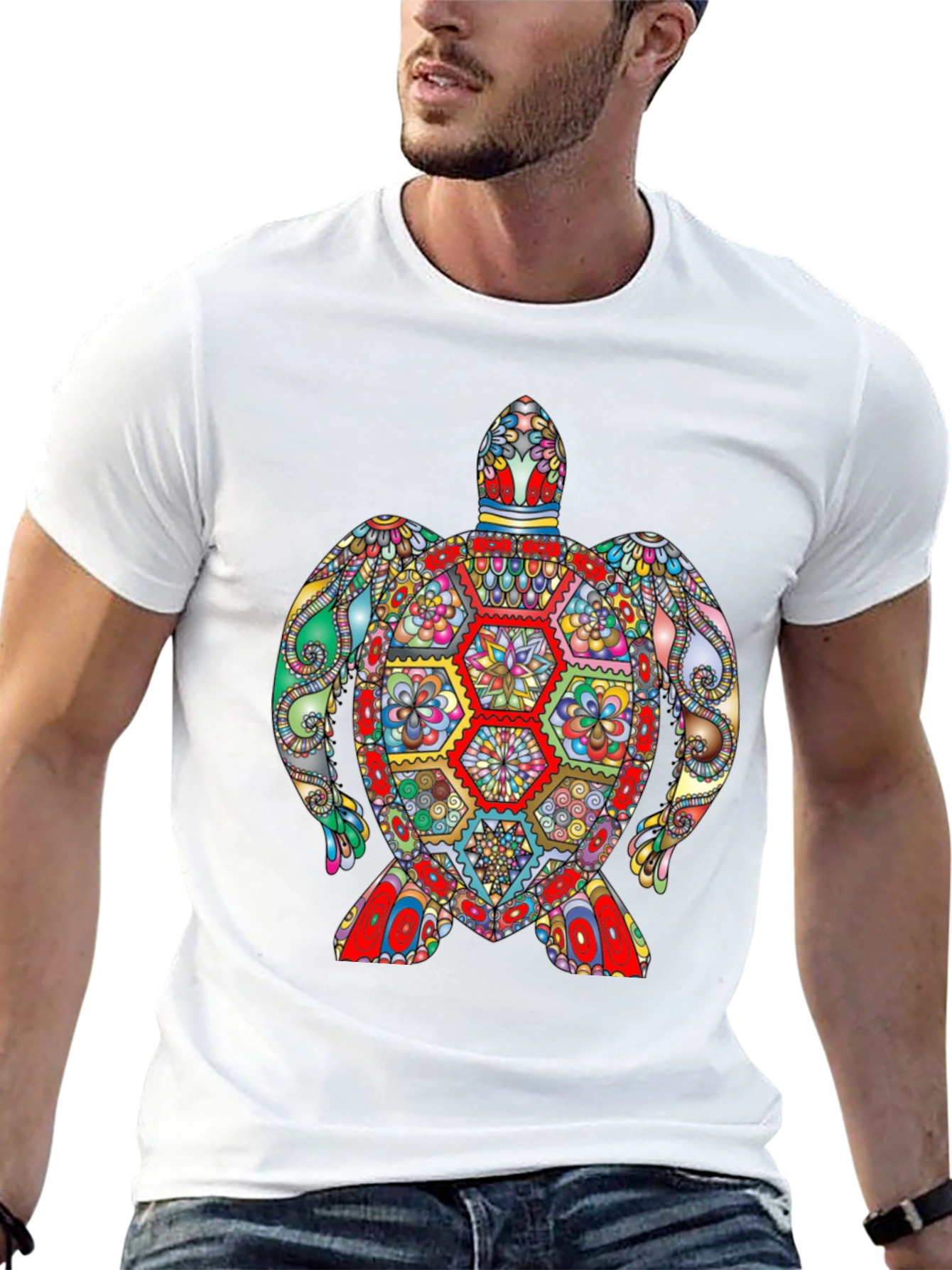 Vibrant Turtle Graphic T-Shirt - Unique Design
