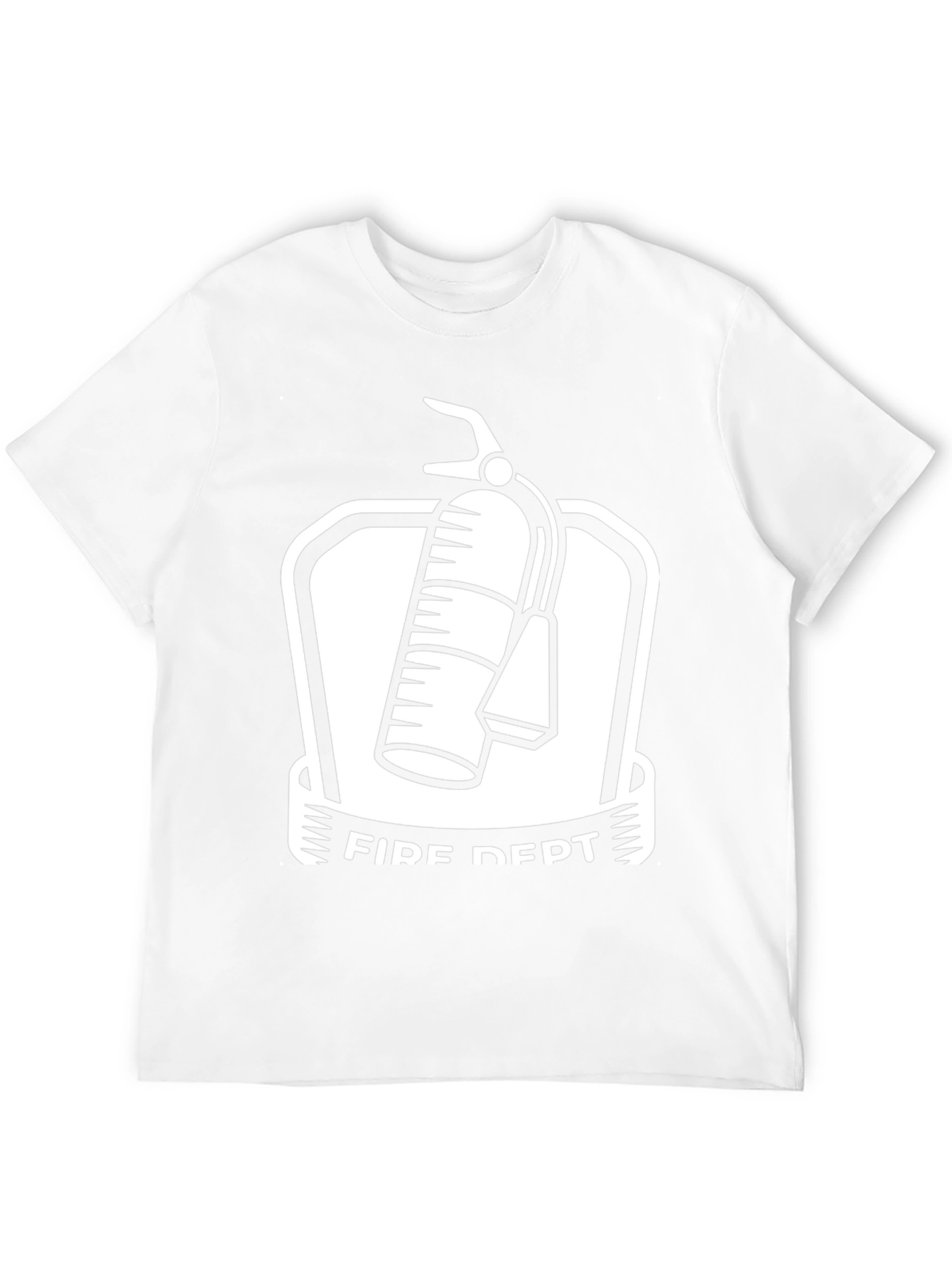 Fire Dept. Graphic Tee - Black Cotton Blend