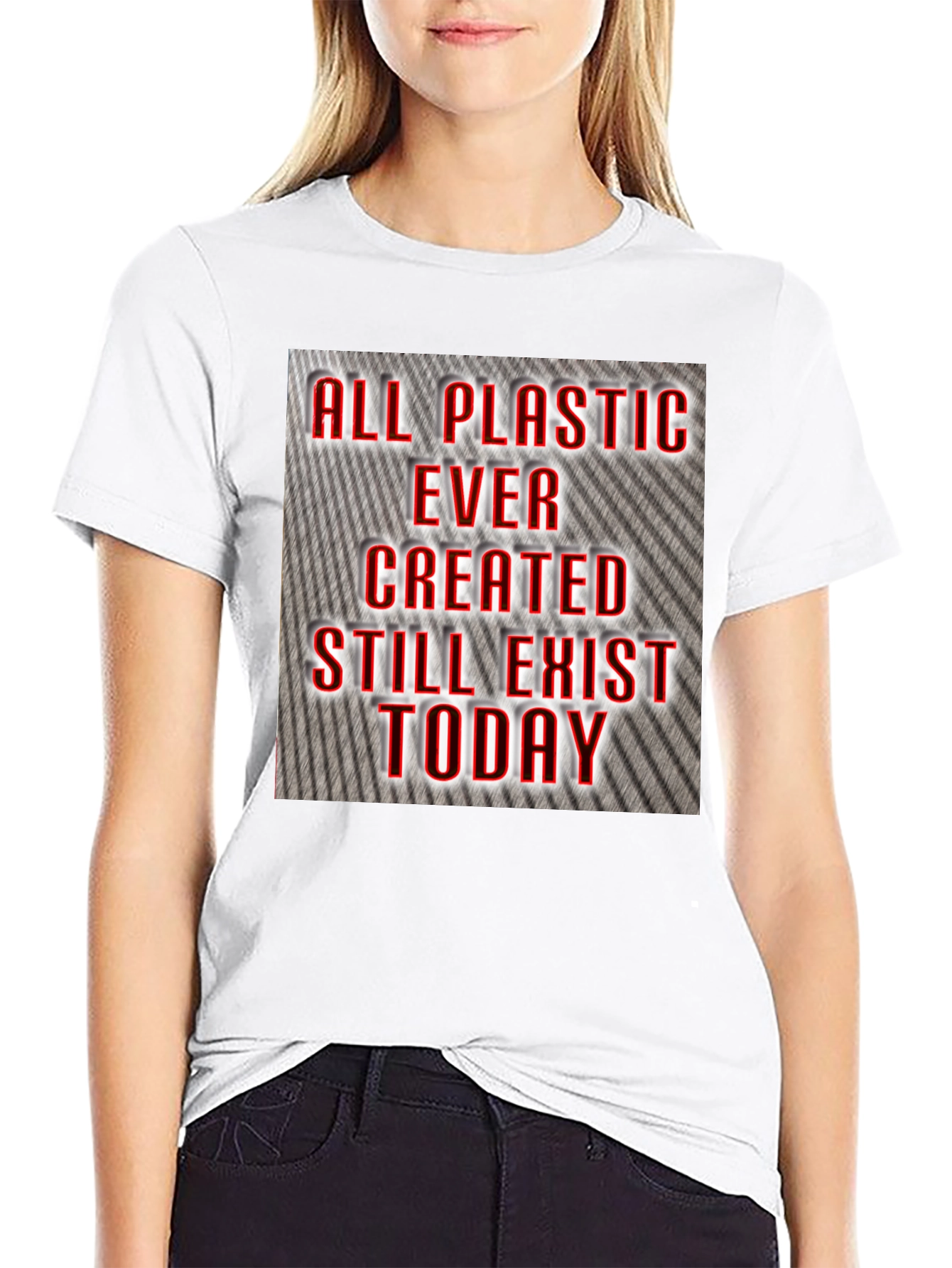 All Plastic Exists Today Graphic Tee - Black