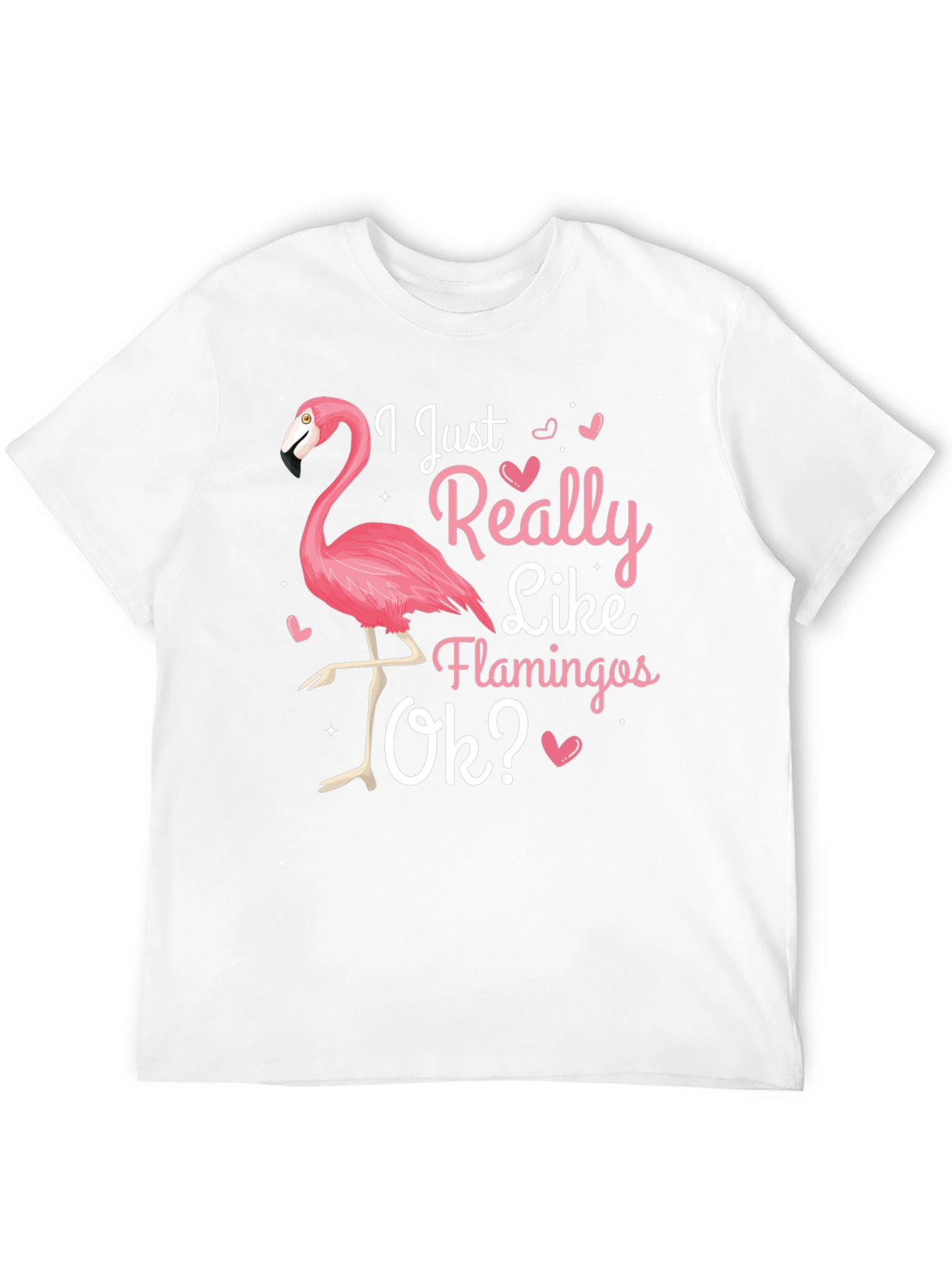 I Just Really Like Flamingos Ok? T-Shirt