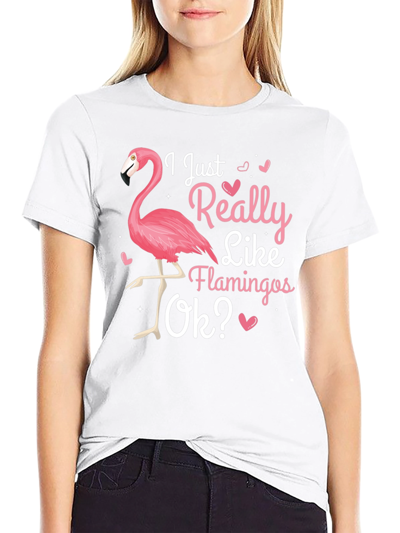 I Just Really Like Flamingos Ok? T-Shirt