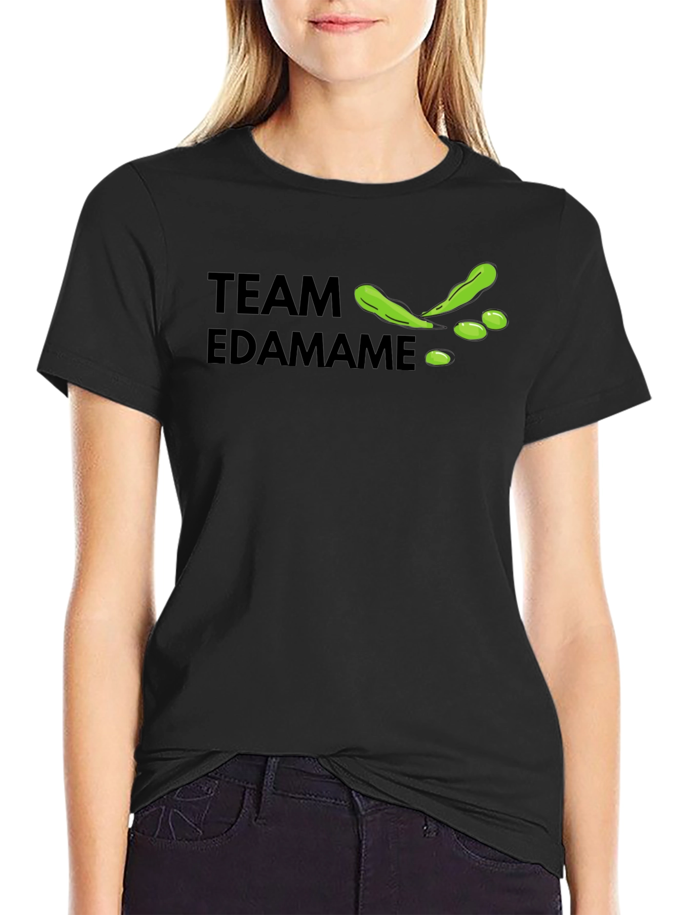 Team Edamame Graphic T-Shirt - Casual Crew Neck Tee
