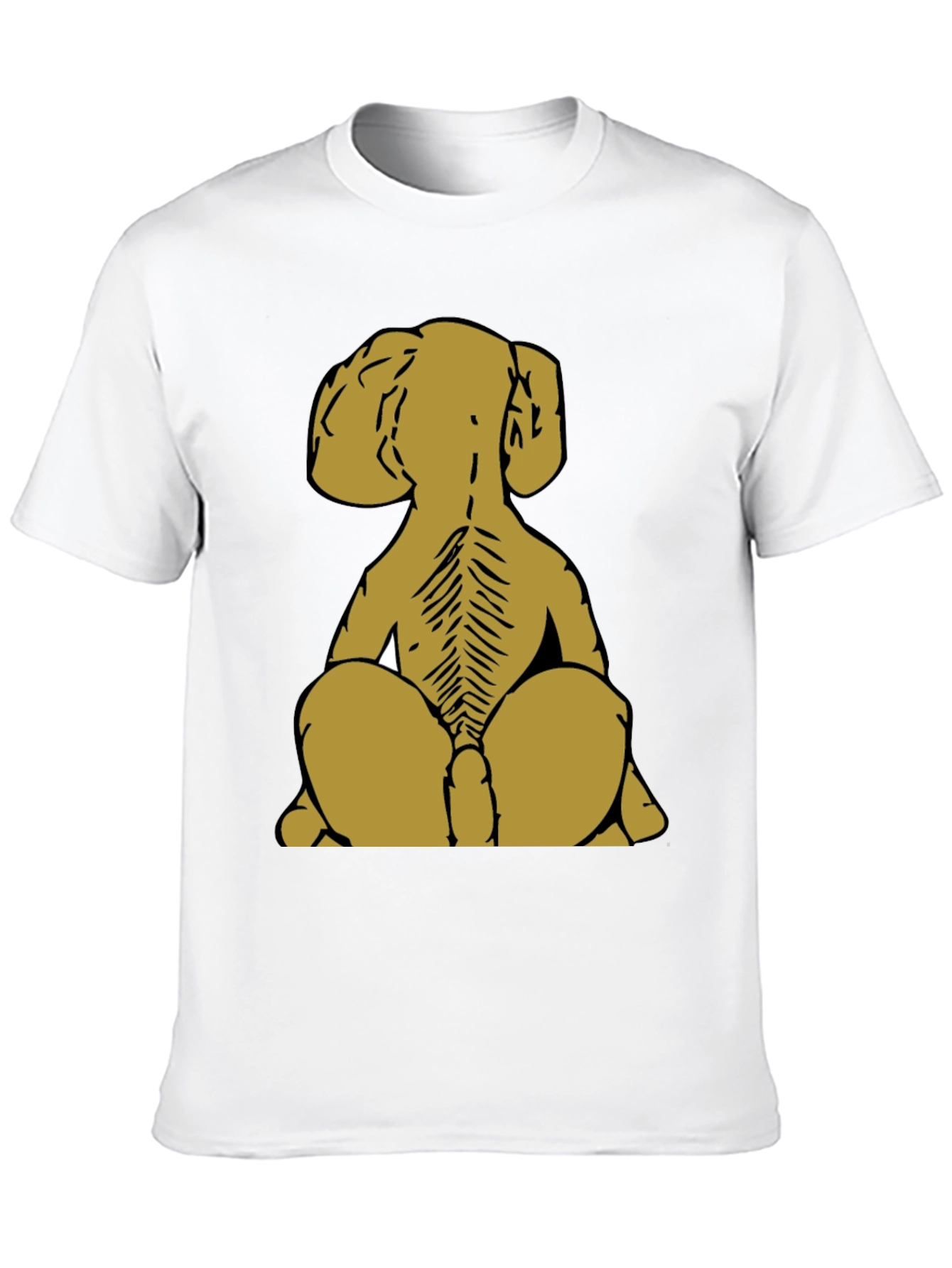 Dog Skeleton T-Shirt - Unique Back Design