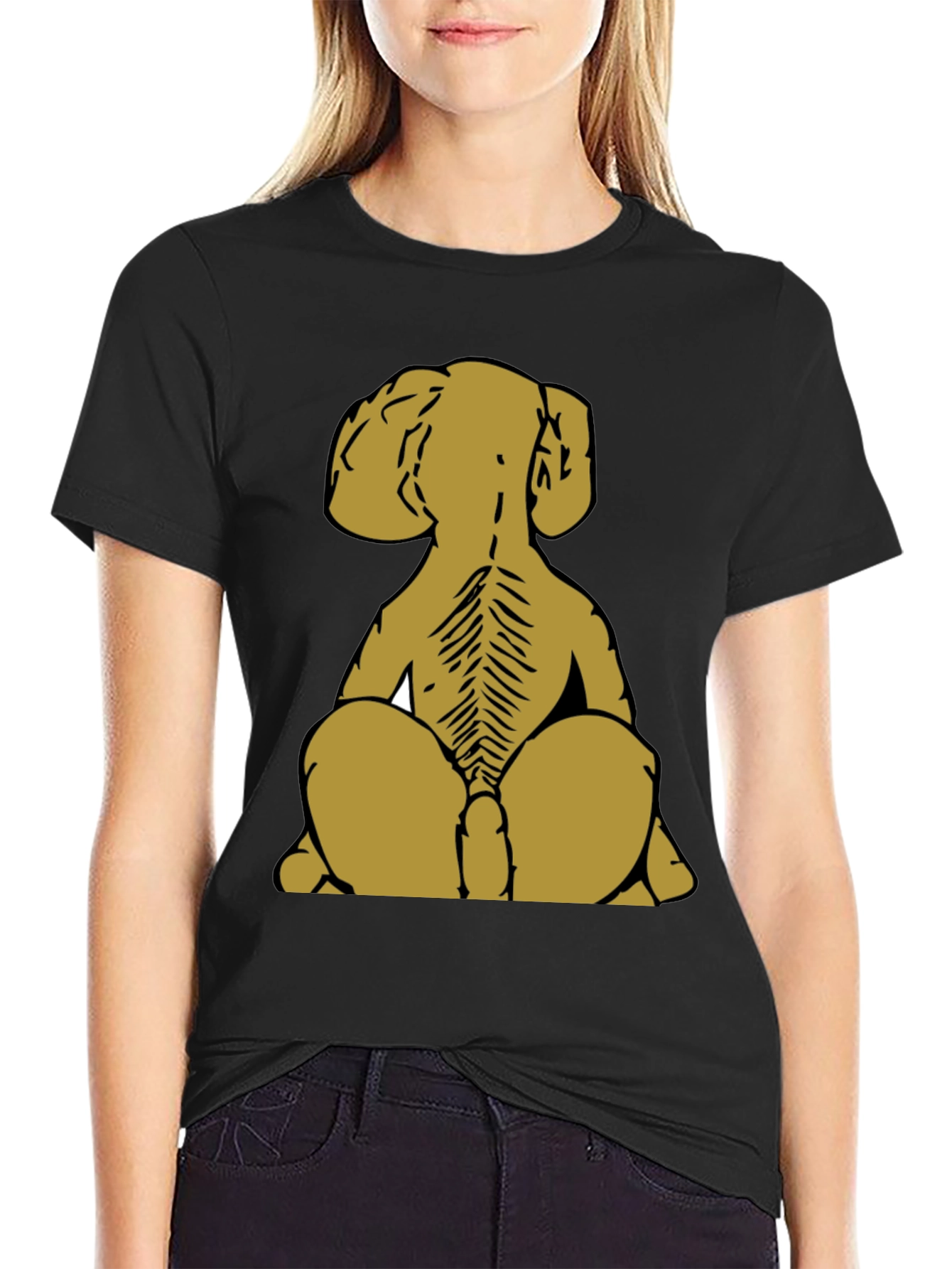 Dog Skeleton T-Shirt - Unique Back Design