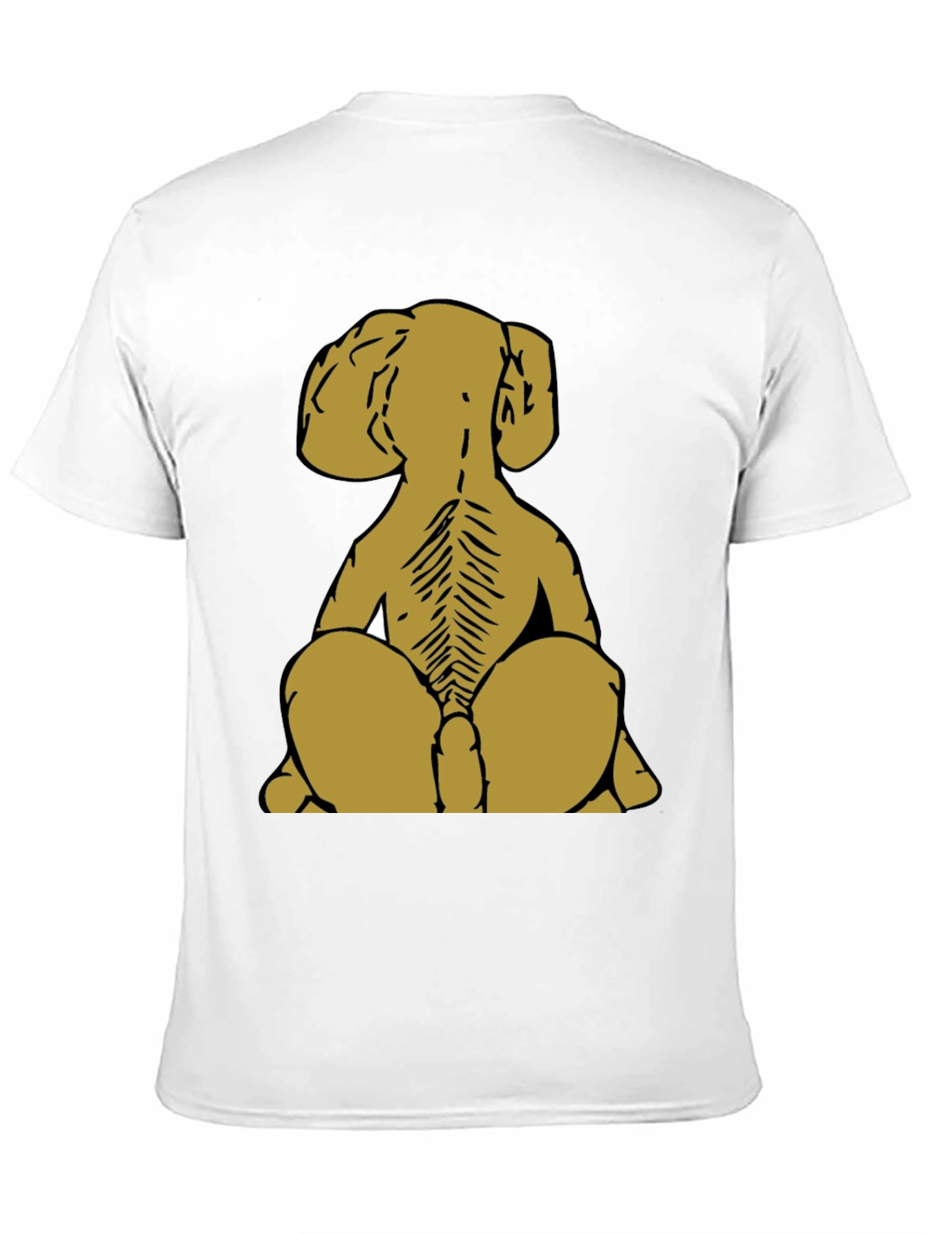 Dog Skeleton T-Shirt - Unique Back Design