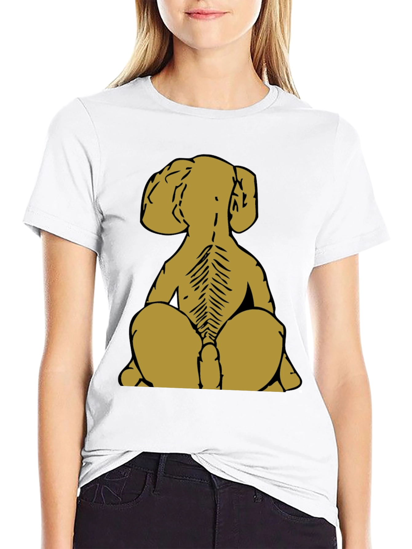 Dog Skeleton T-Shirt - Unique Back Design