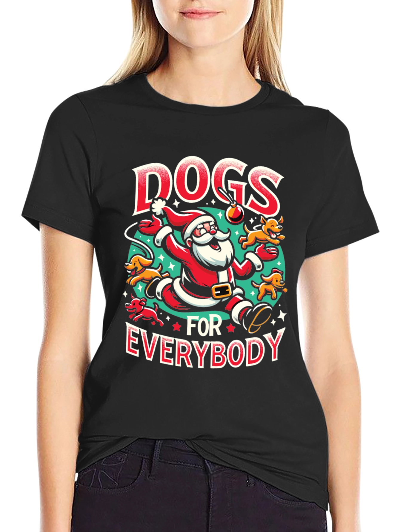 Dogs for Everybody Santa T-Shirt