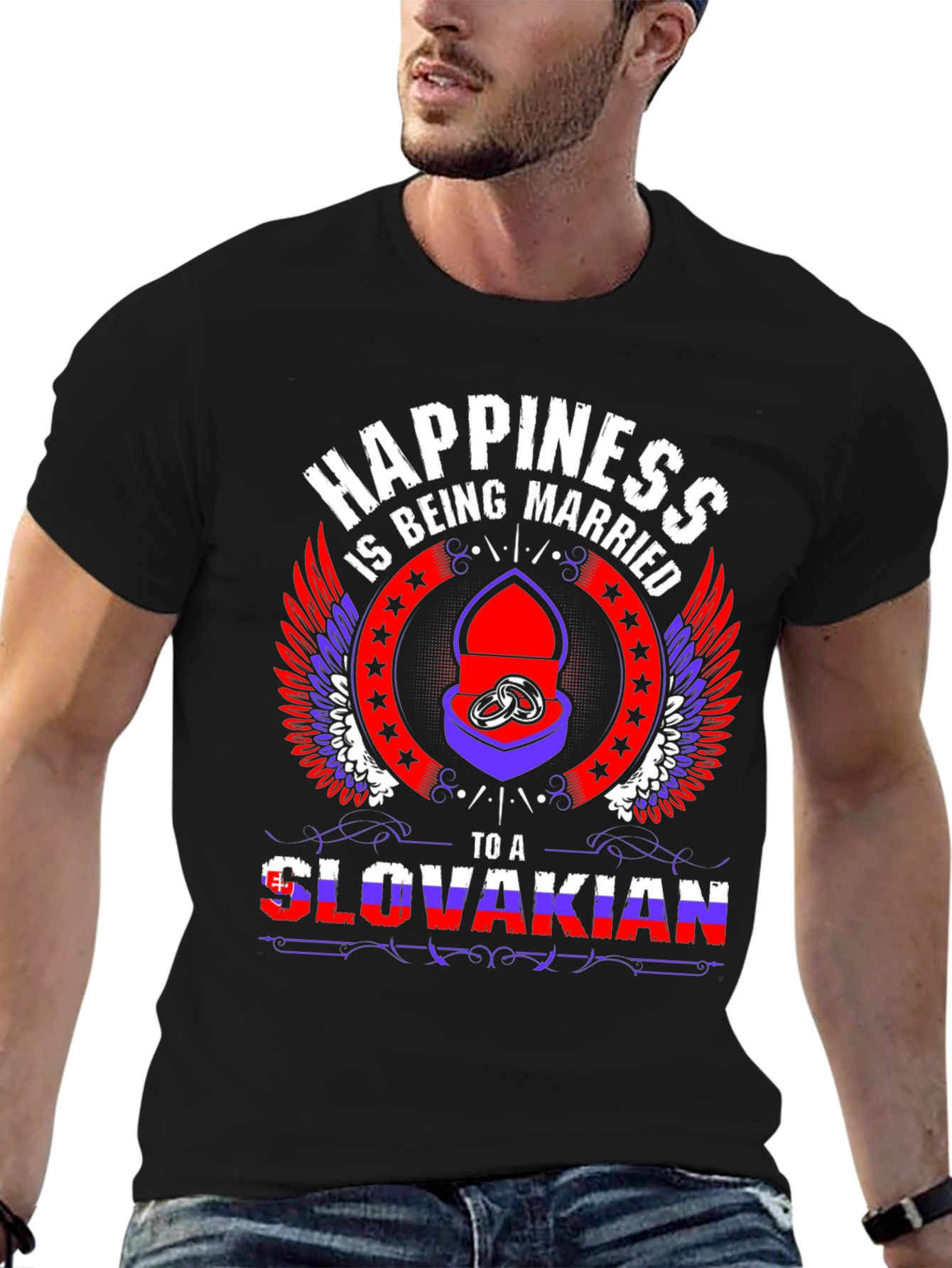 Happiness Is Being Married to a Slovakian T-Shirt