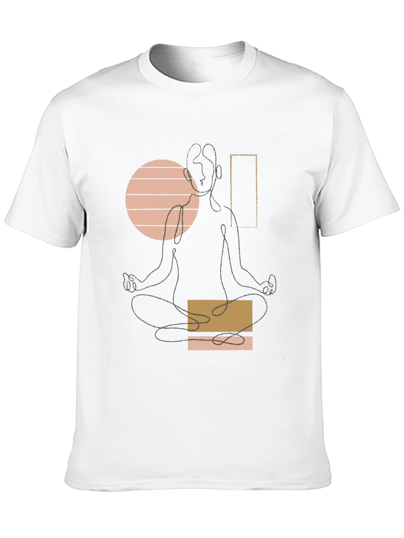Minimalist Yoga T-Shirt - Black Graphic Tee