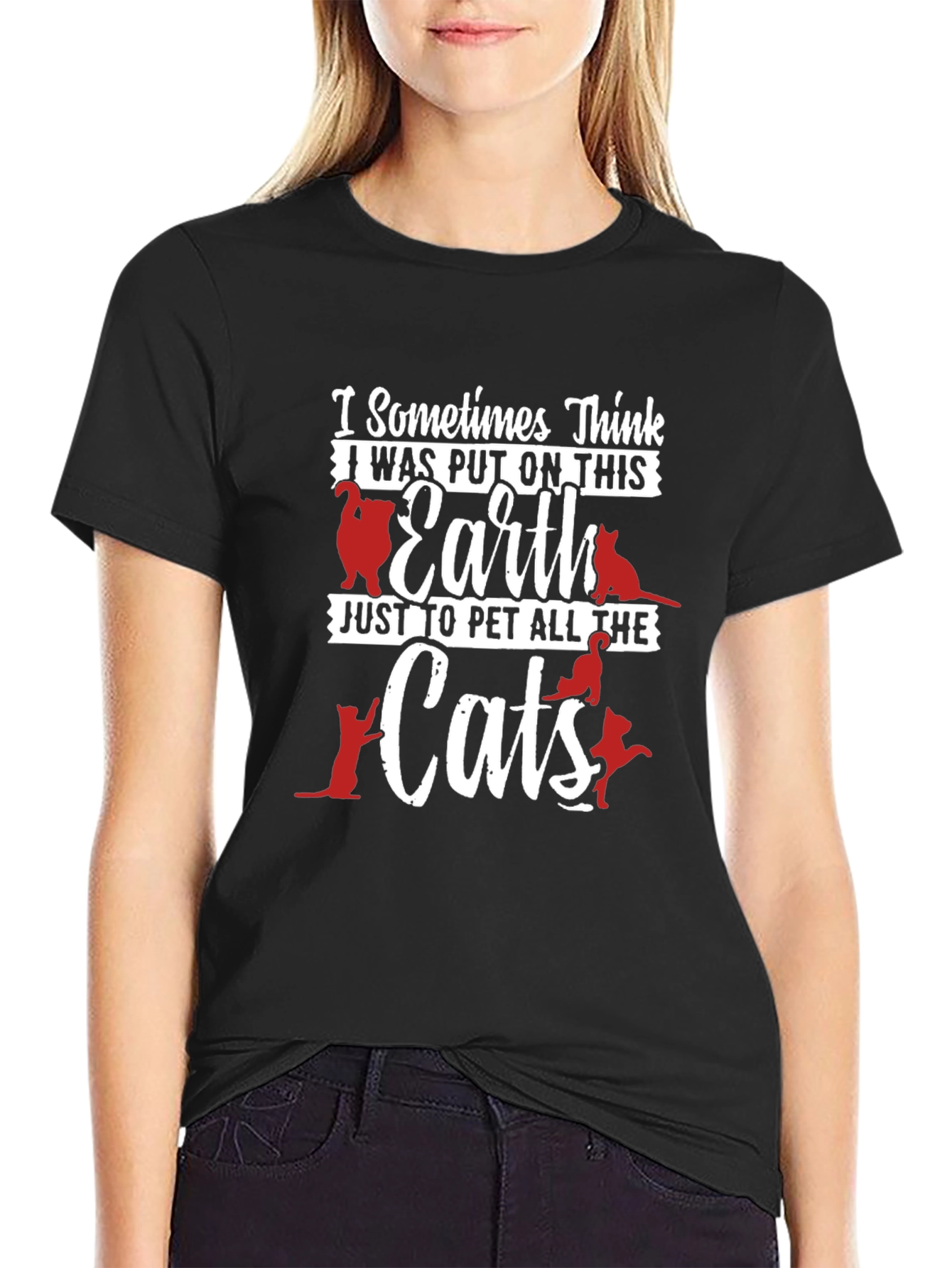 Cat Lover Graphic T-Shirt - Pet All the Cats