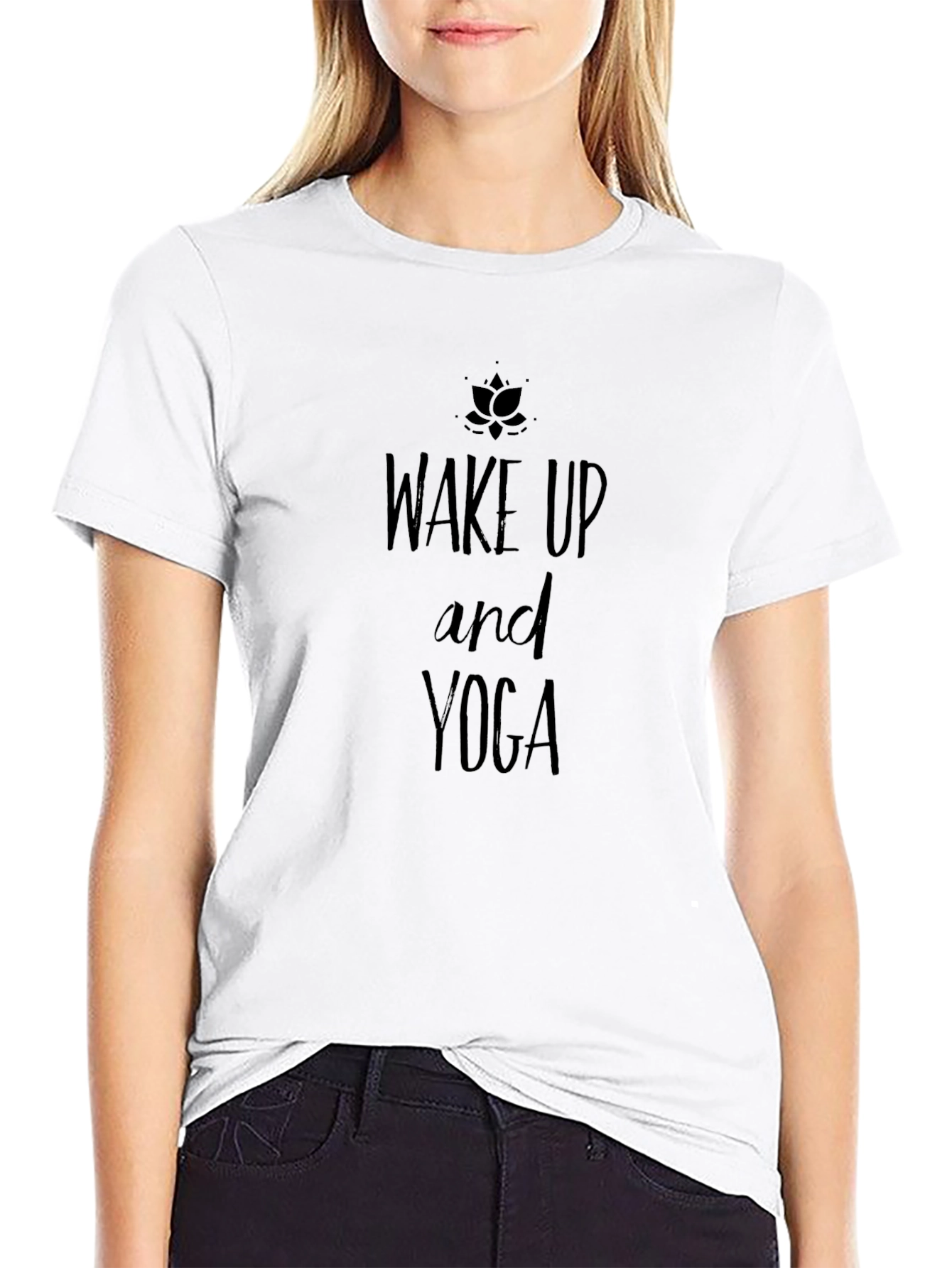 Wake Up and Yoga T-Shirt - Soft Cotton Tee