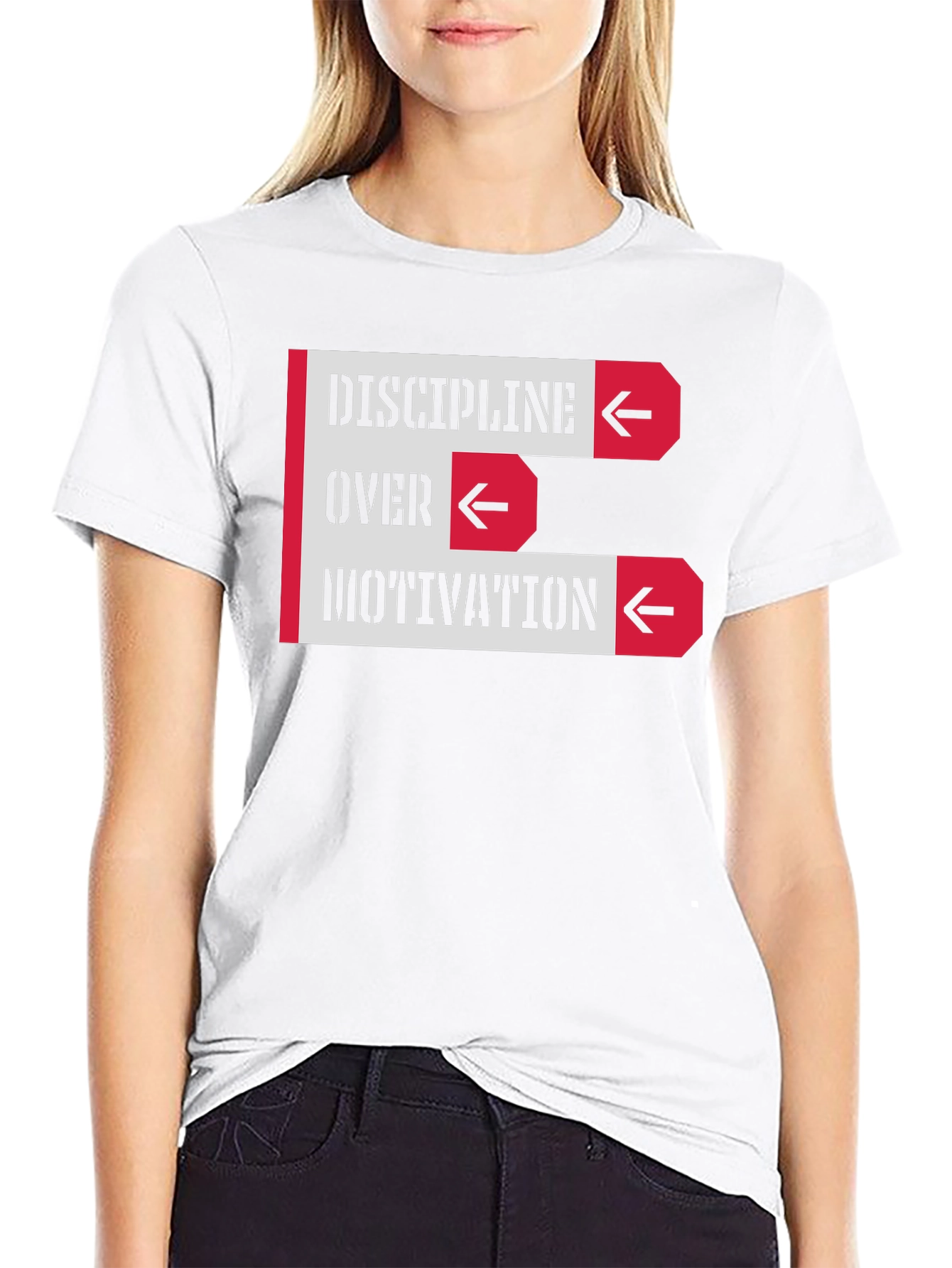 Discipline Over Motivation Graphic T-Shirt