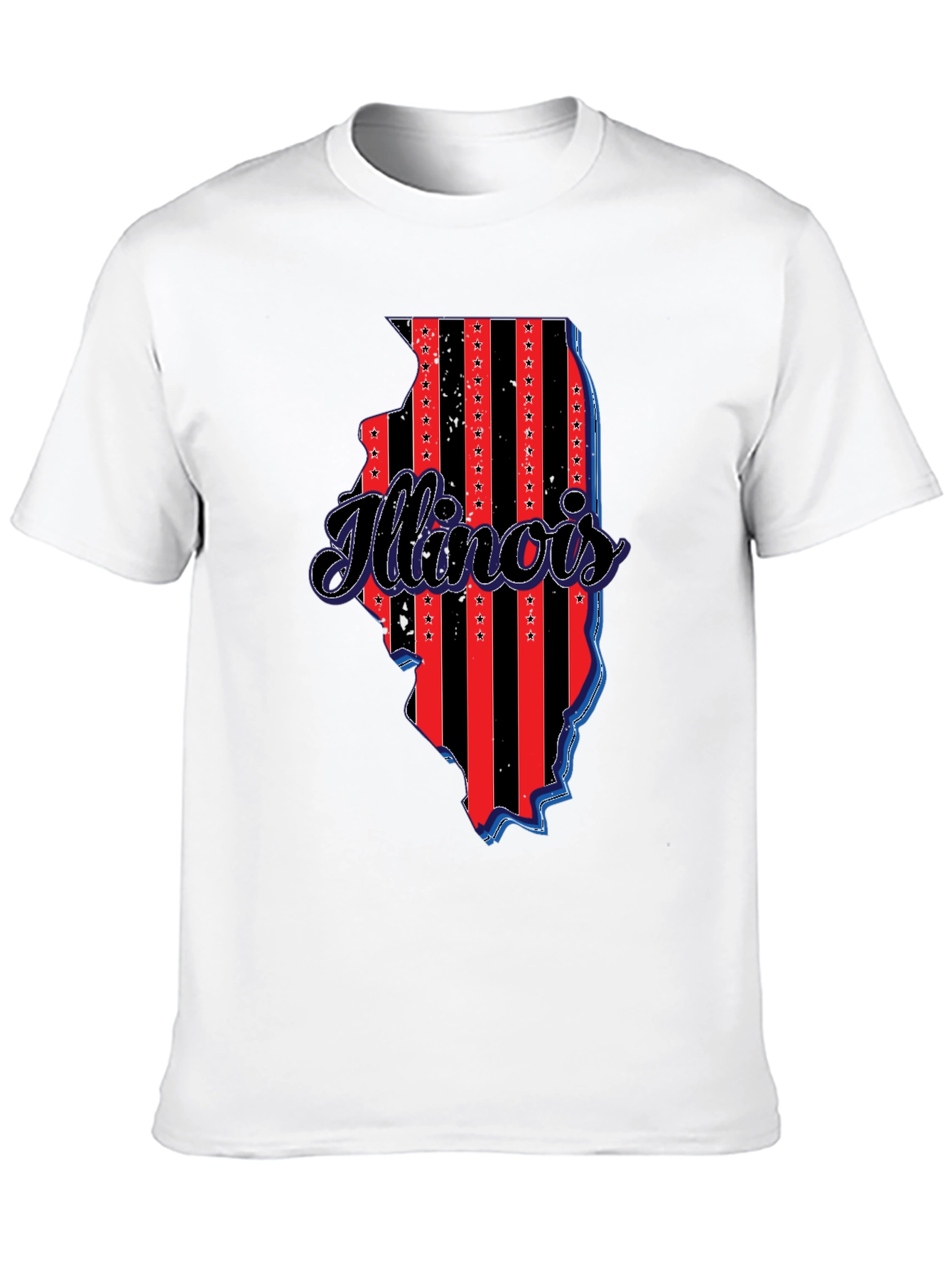 Illinois State Pride T-Shirt - Patriotic Design