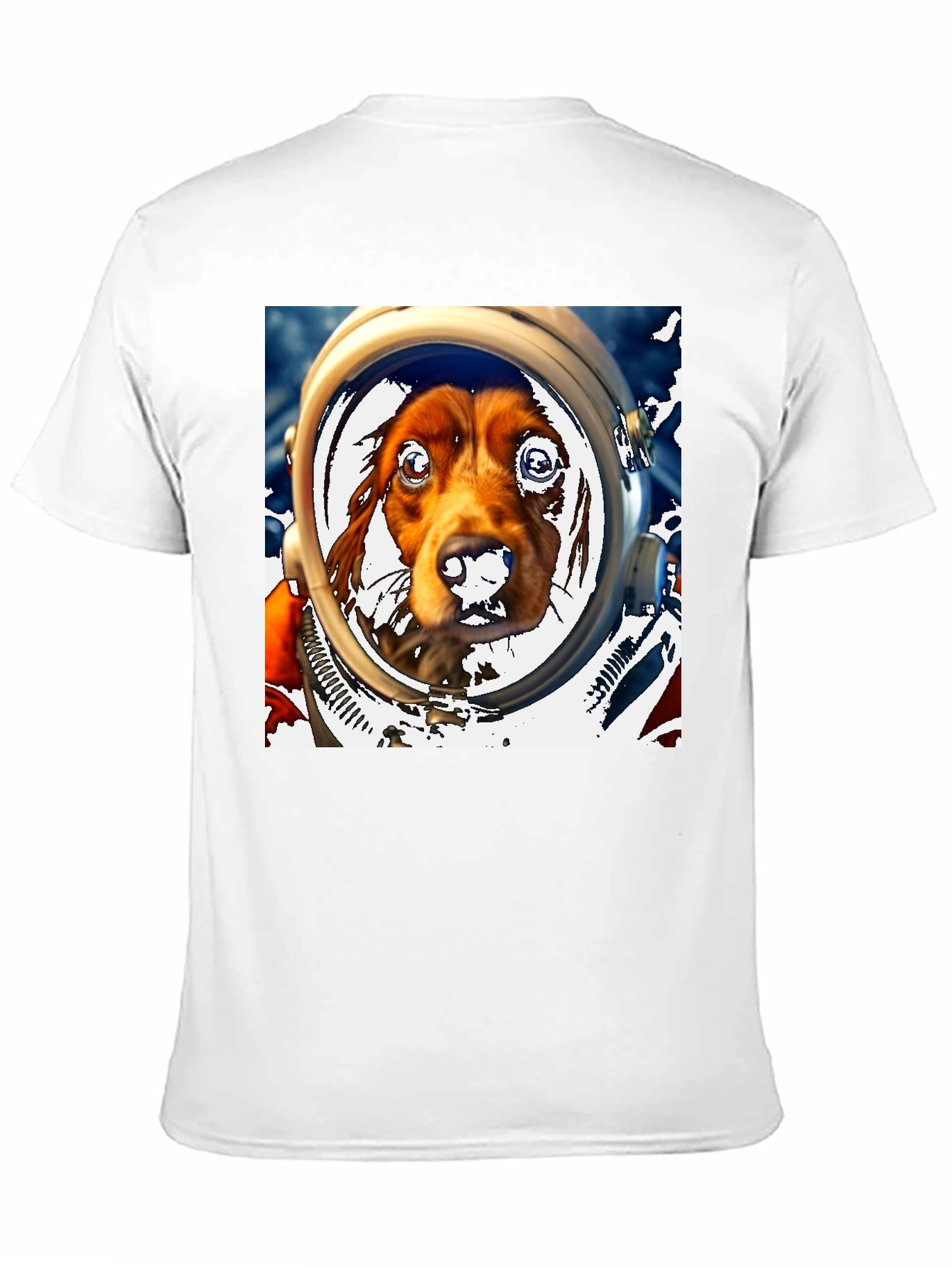 Dog Astronaut Graphic Tee - Space Dog Lover T-Shirt