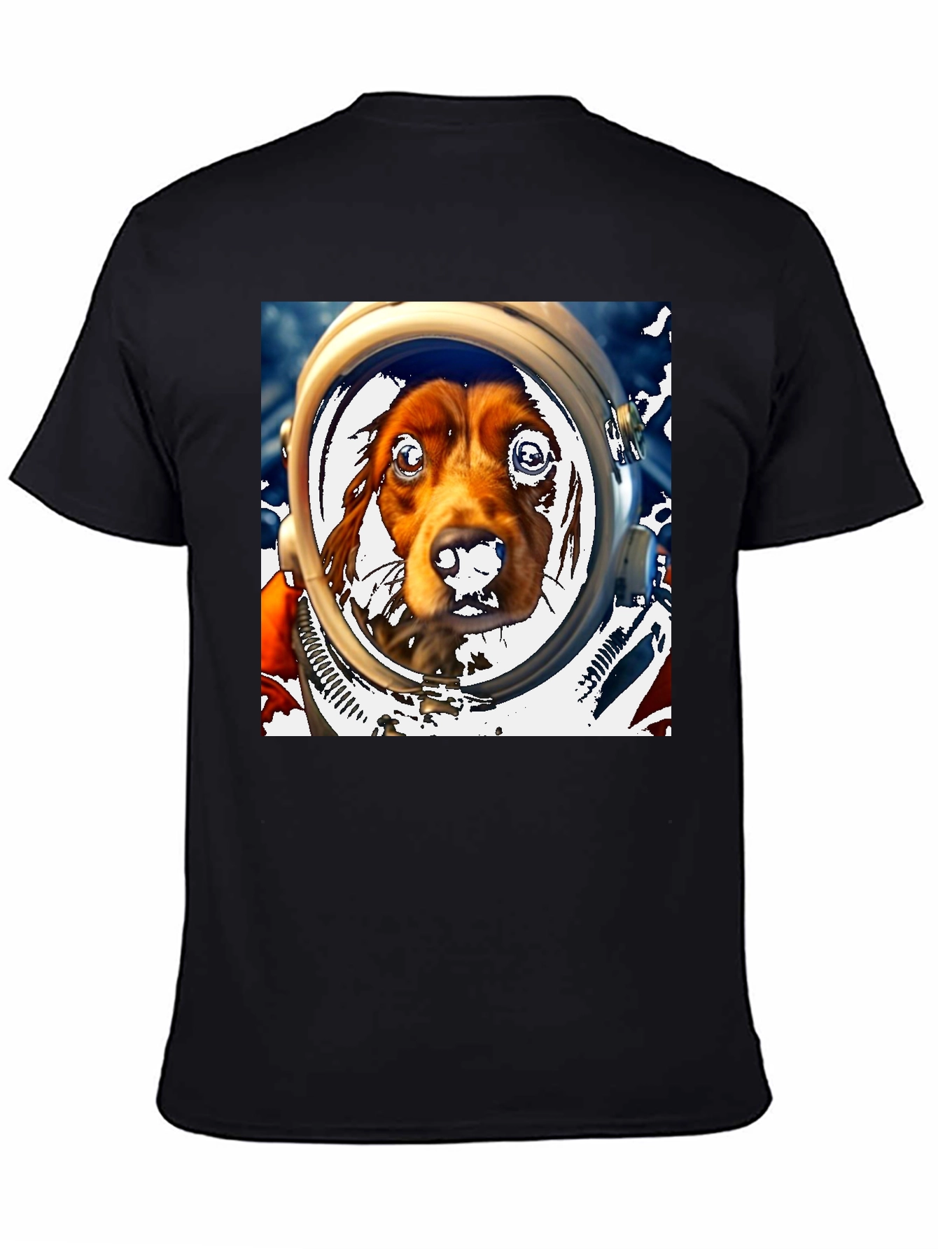 Dog Astronaut Graphic Tee - Space Dog Lover T-Shirt