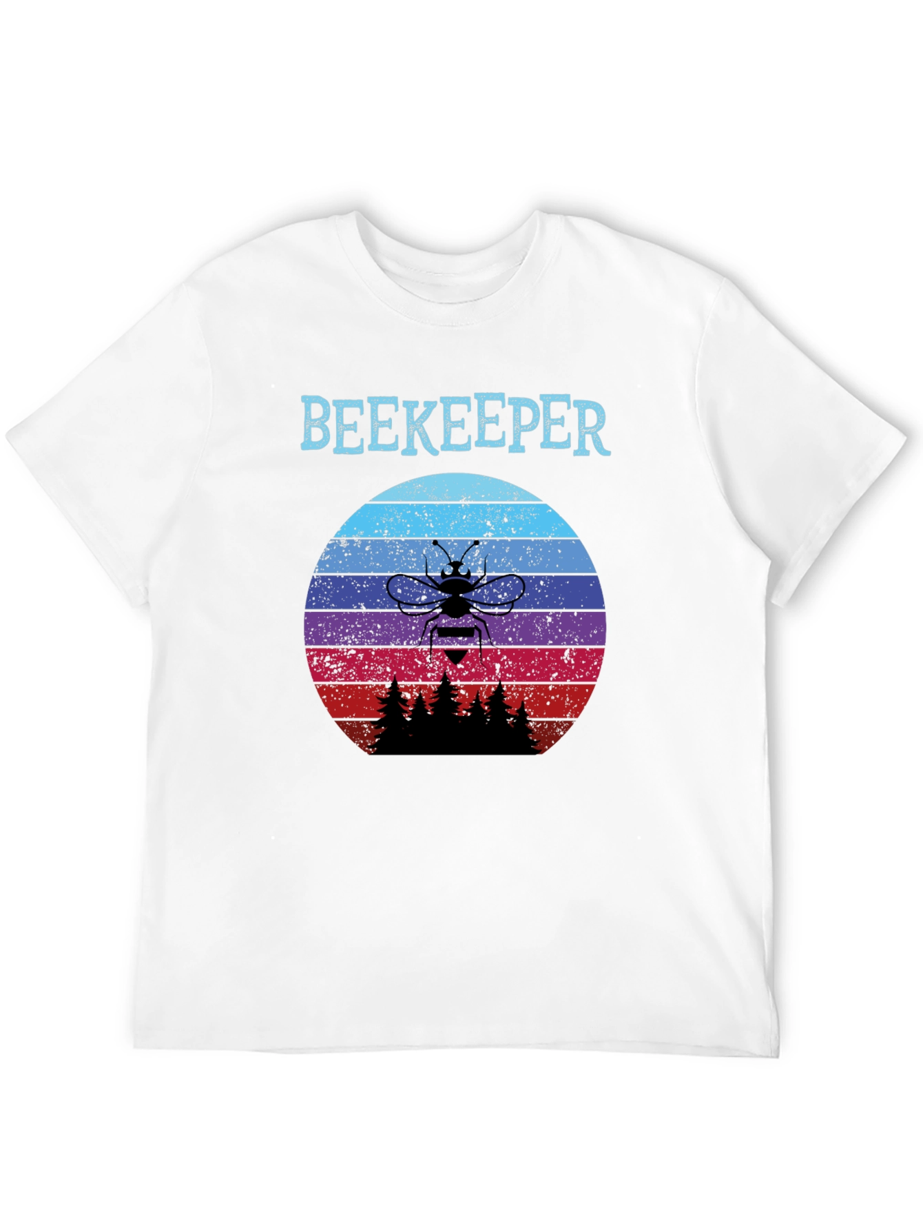 Beekeeper Sunset T-Shirt - Retro Bee Keeper Tee