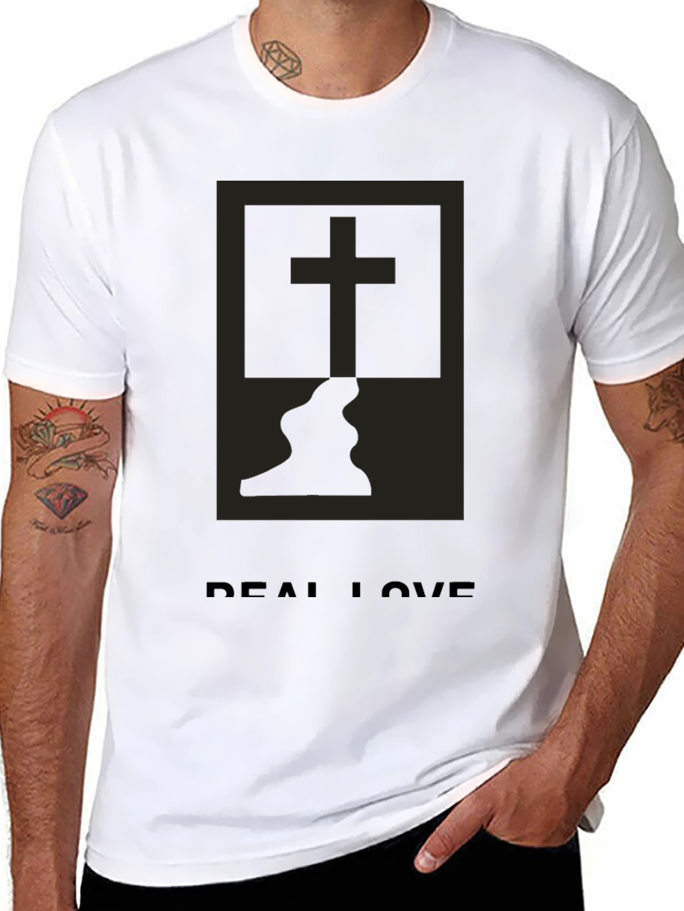 Real Love Graphic Tee - Classic Black