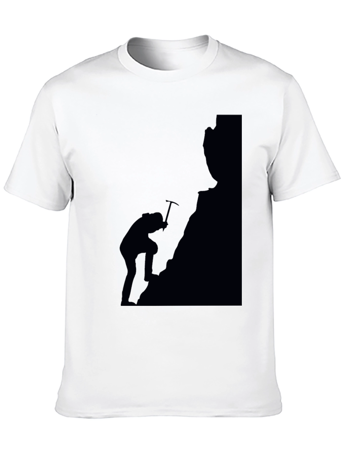 Climber Silhouette Graphic T-Shirt - Black