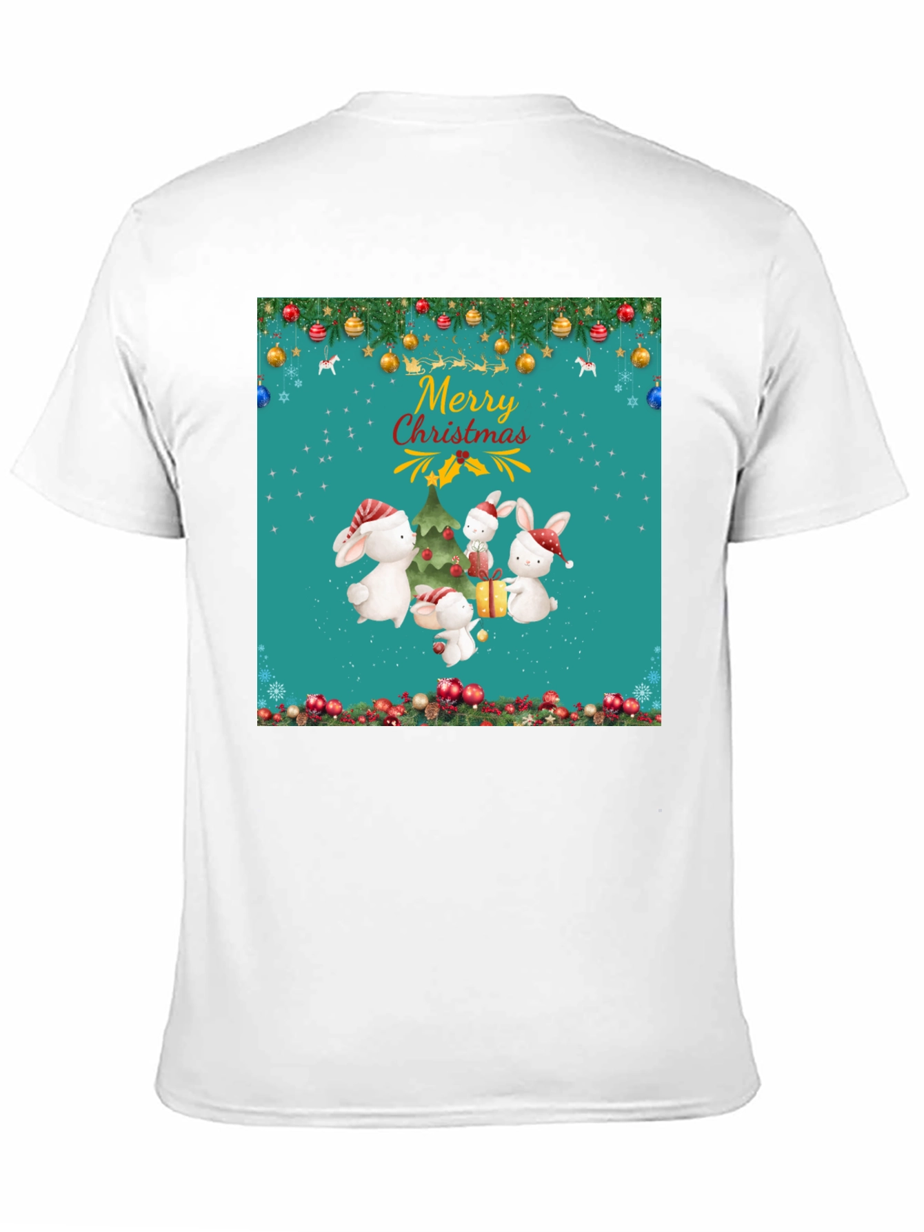 Merry Christmas Rabbit Tee