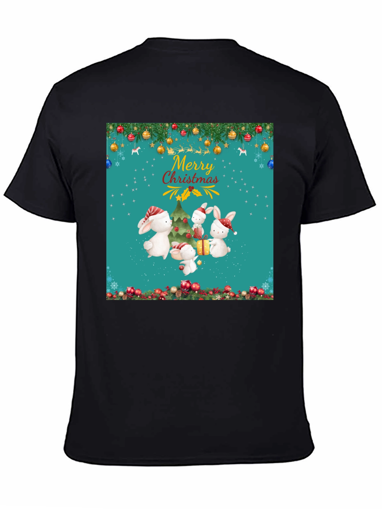 Merry Christmas Rabbit Tee