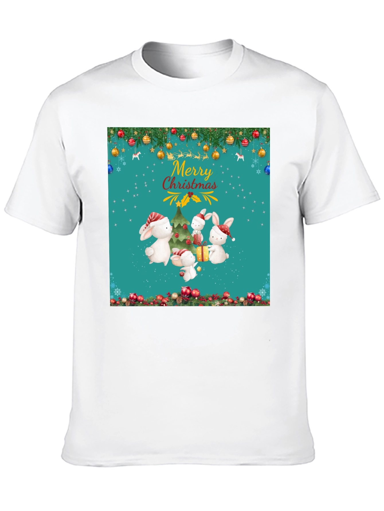 Merry Christmas Rabbit Tee
