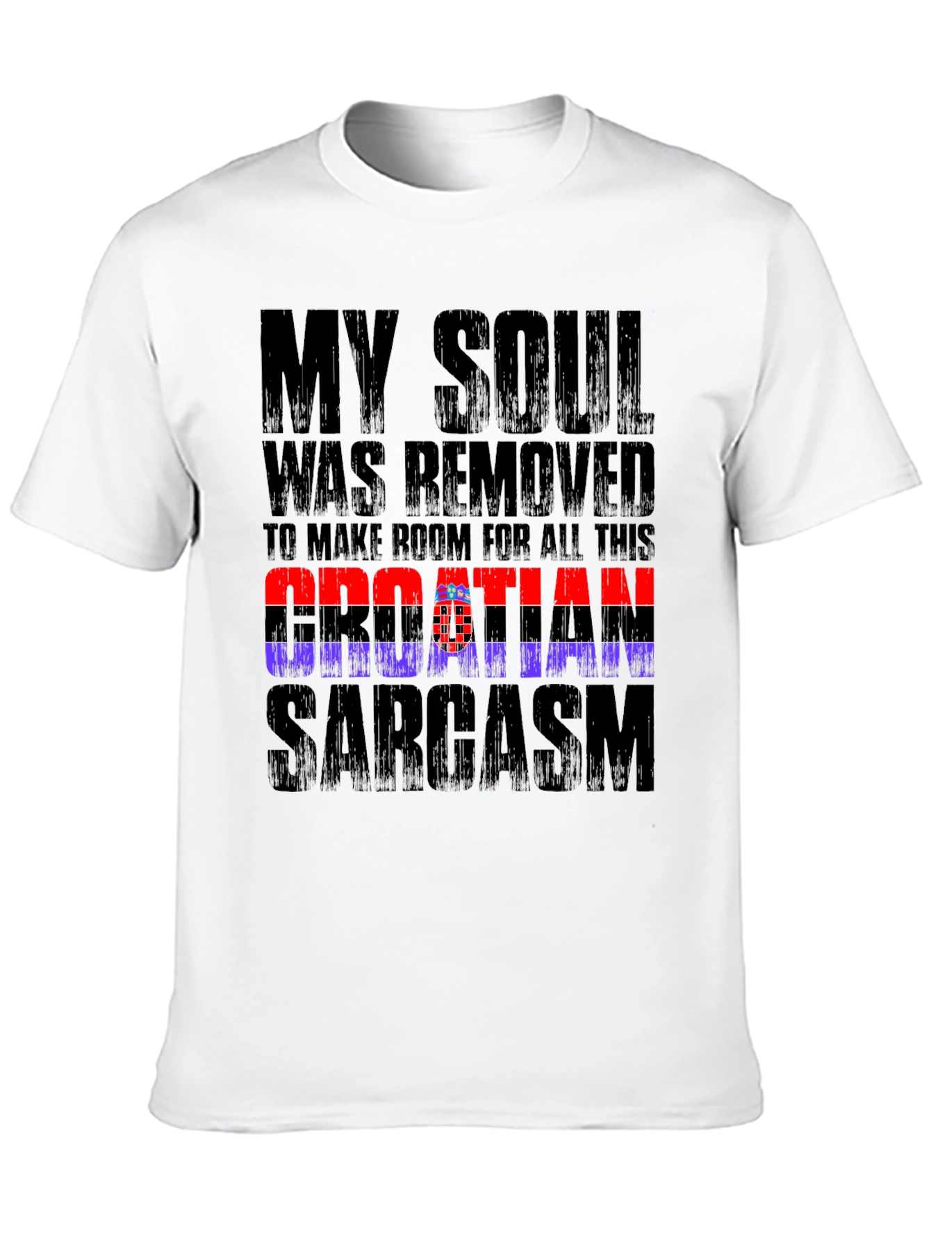 Croatian Sarcasm Graphic Tee - Black