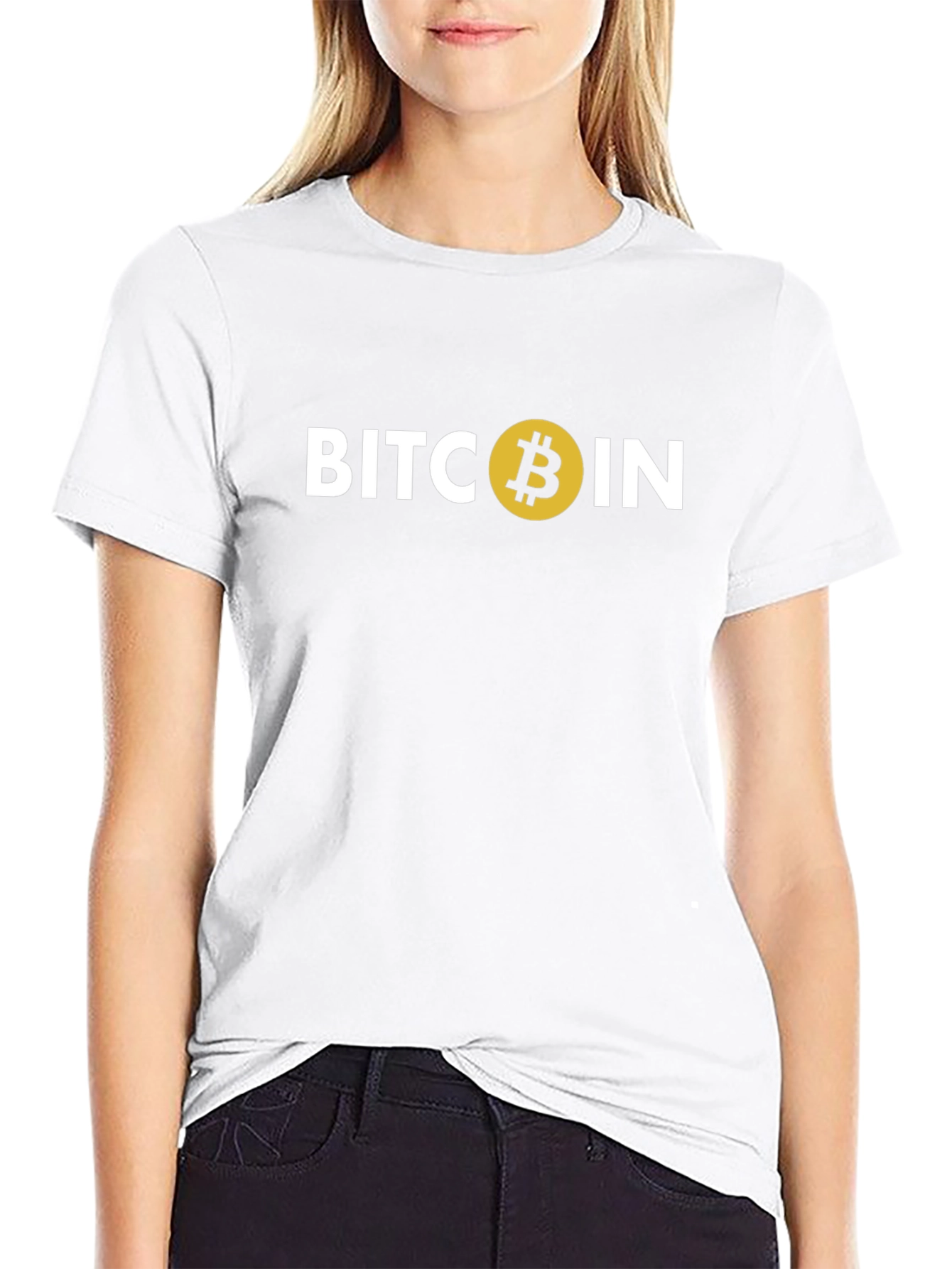 Bitcoin Cryptocurrency Graphic T-Shirt