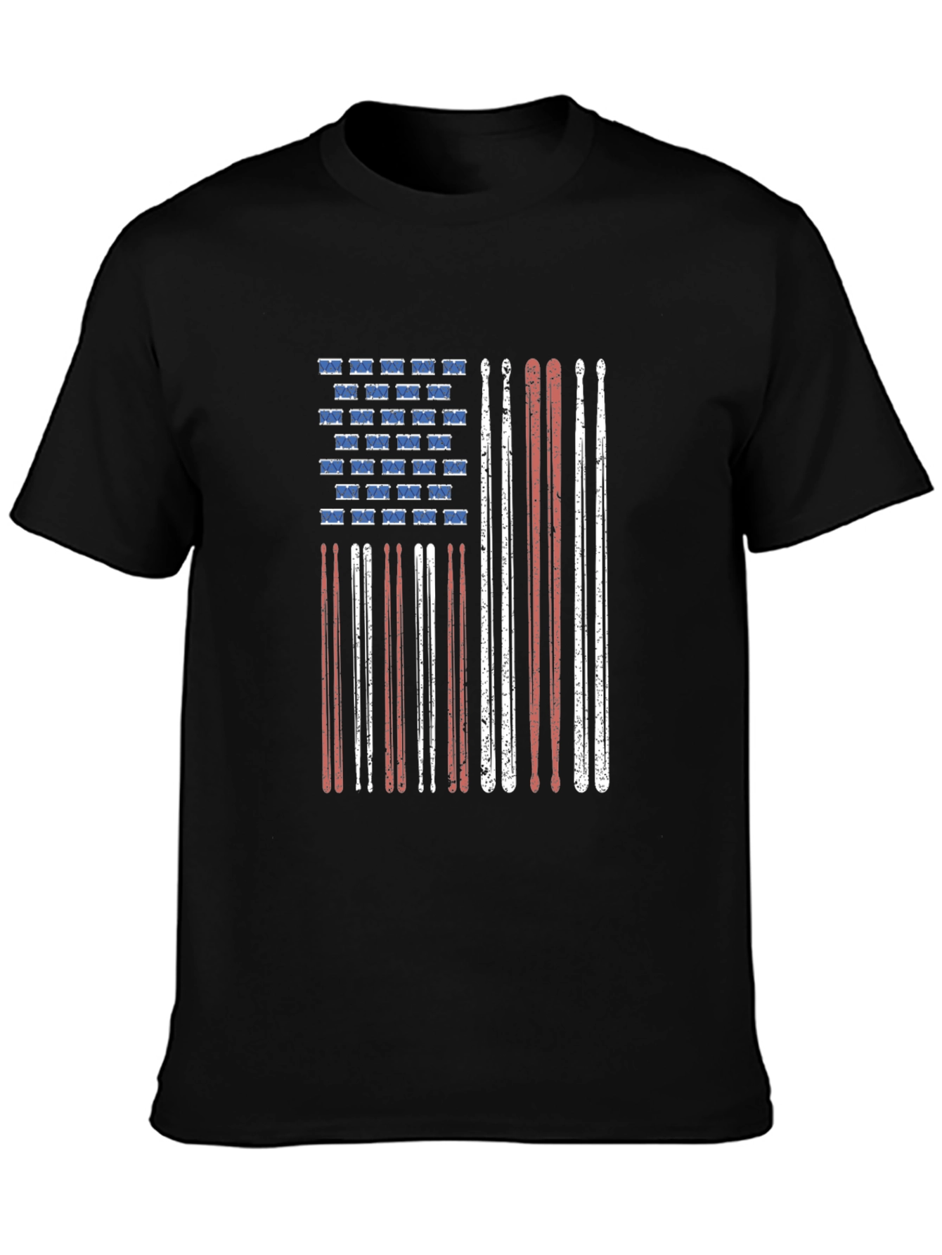 Drummer American Flag T-Shirt