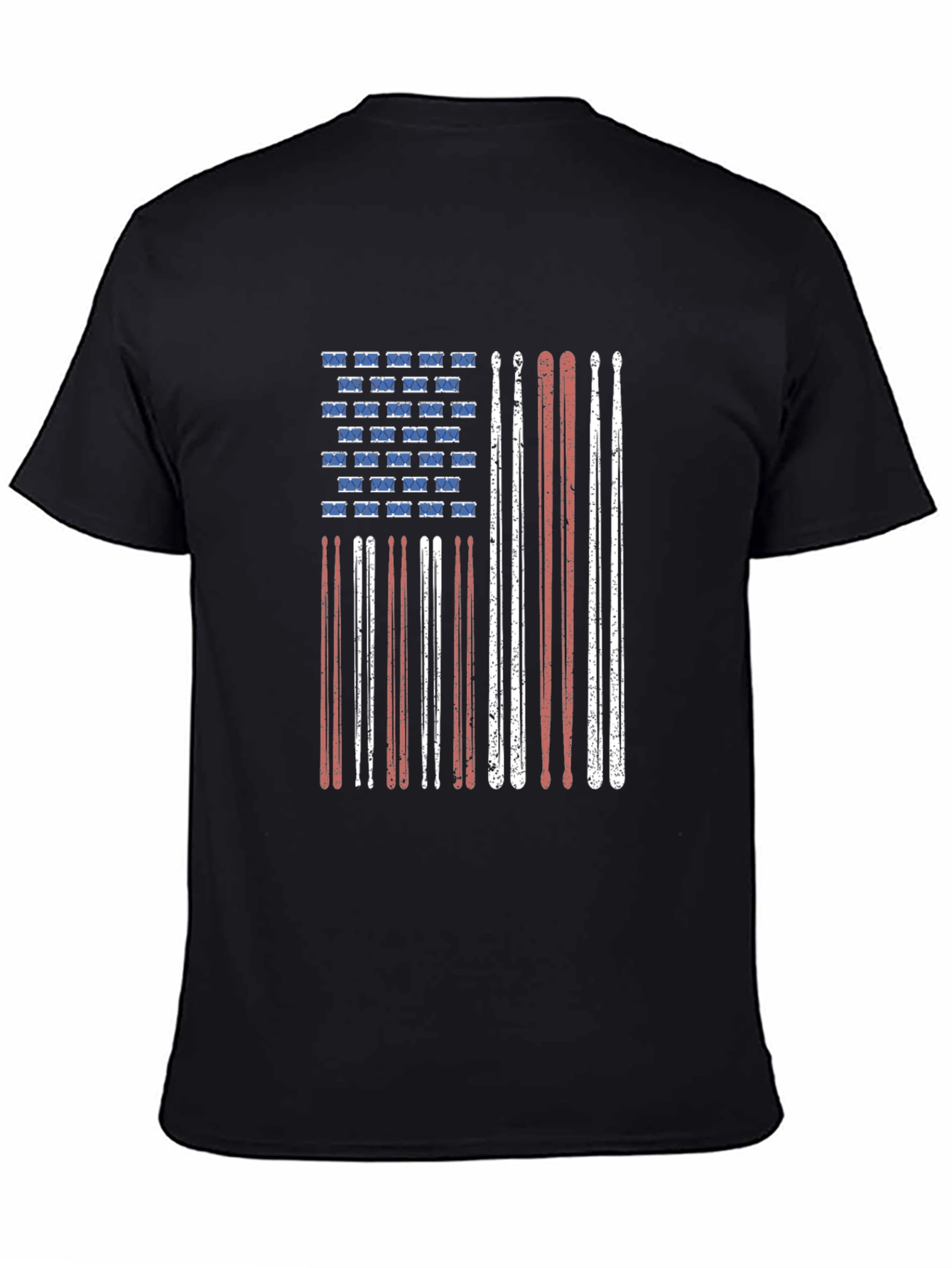 Drummer American Flag T-Shirt