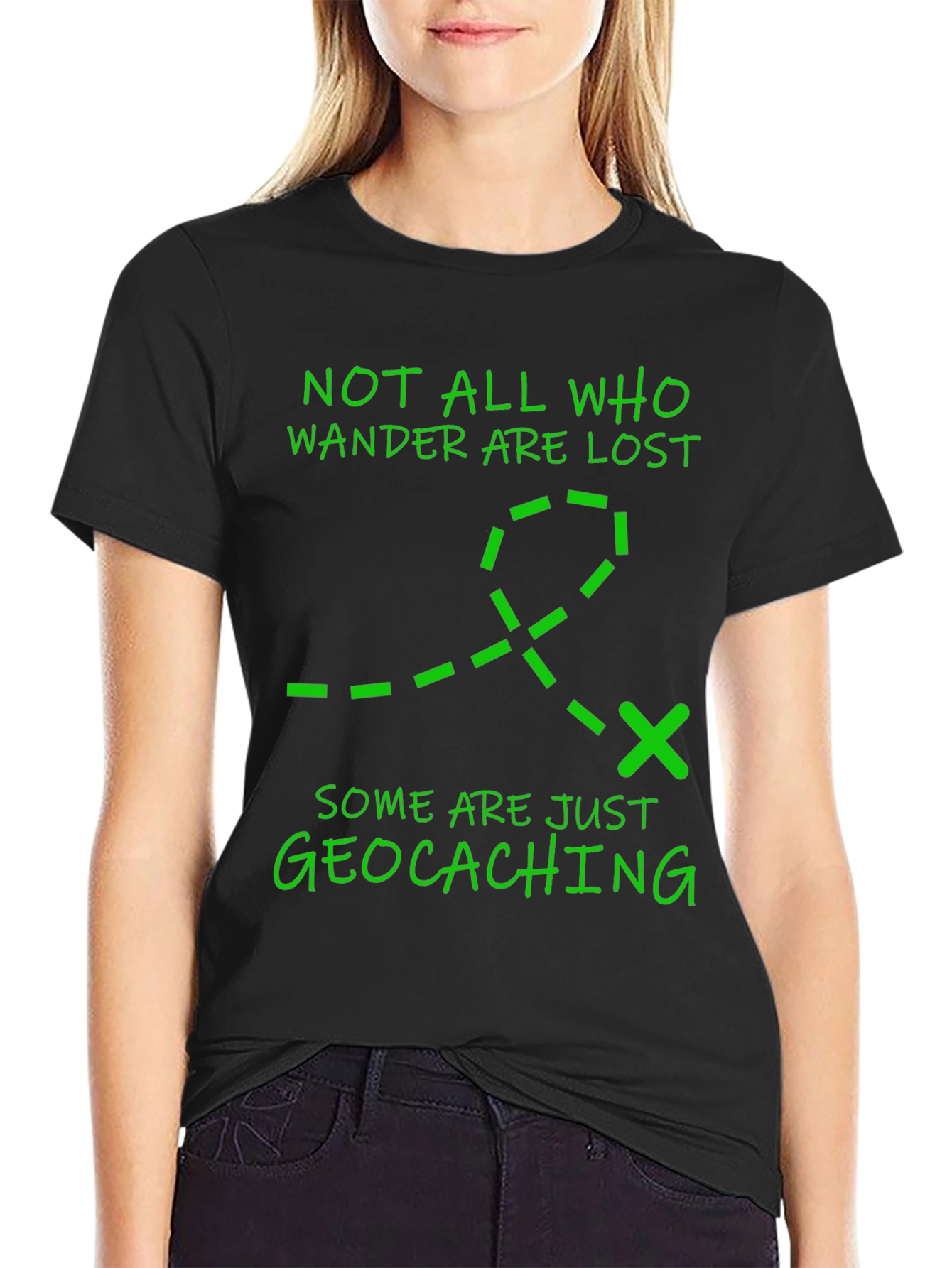 Geocaching Adventure T-Shirt - Not All Who Wander