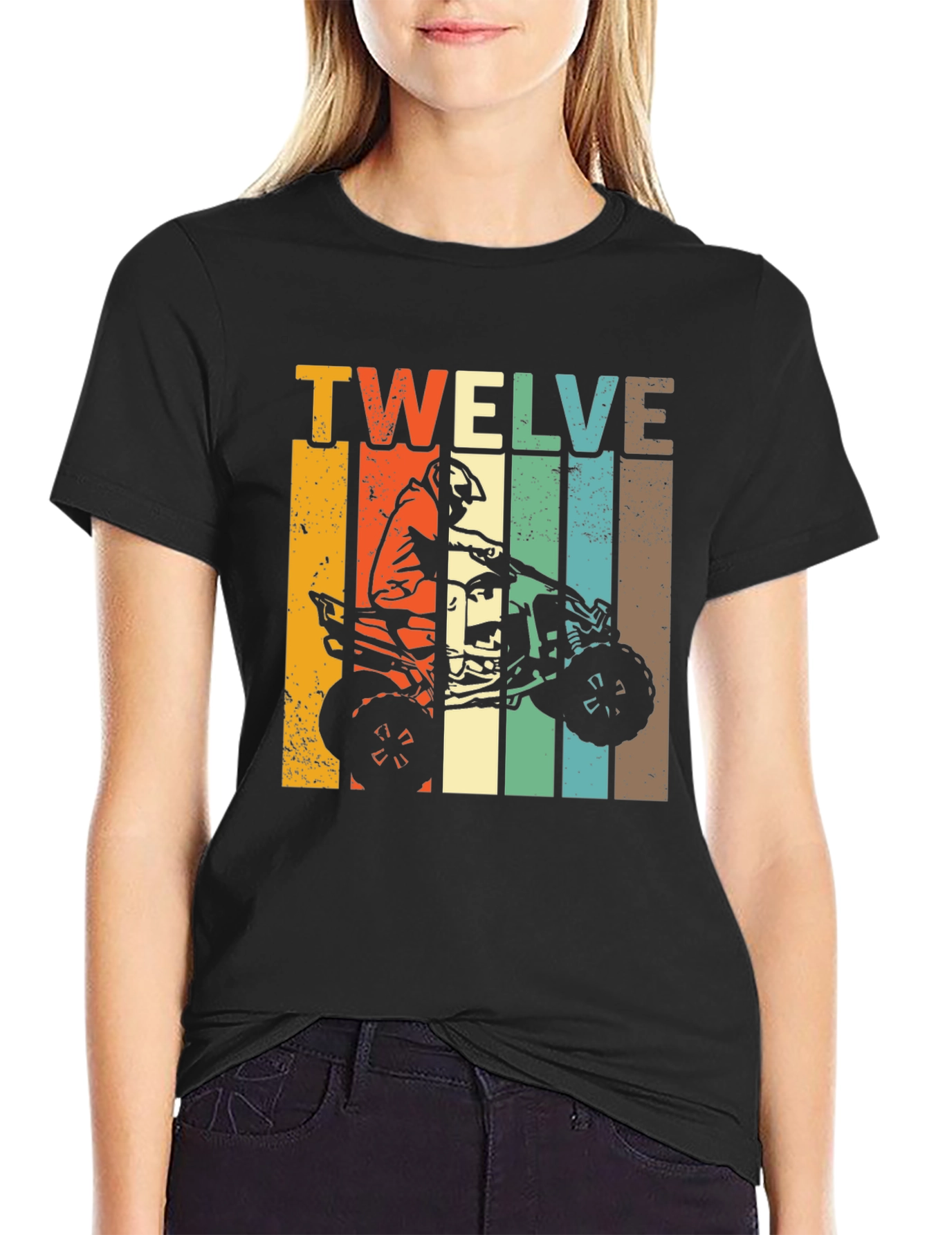 Twelve ATV Rider T-Shirt - Black