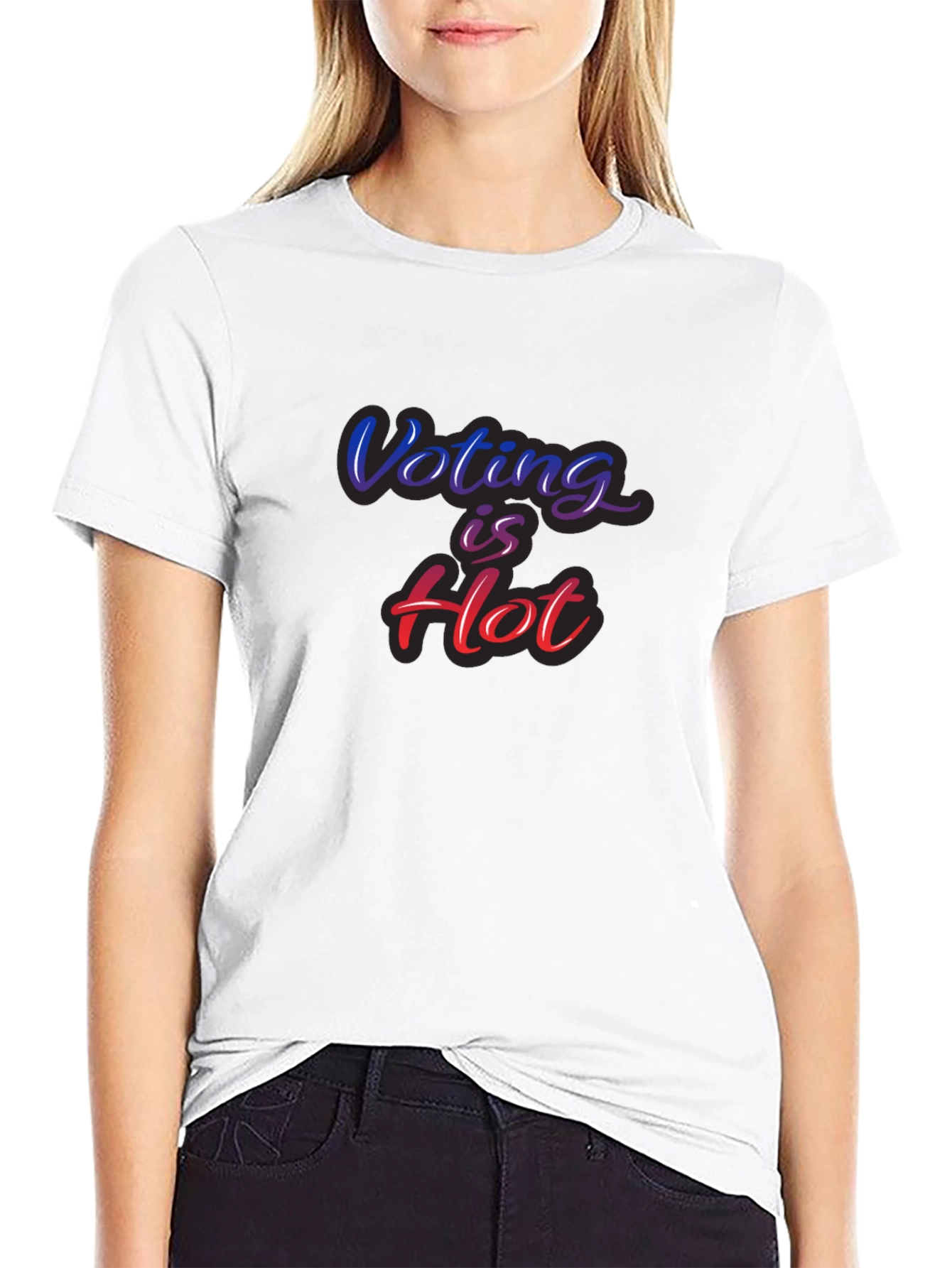 Voting is Hot Graphic T-Shirt - Vote!