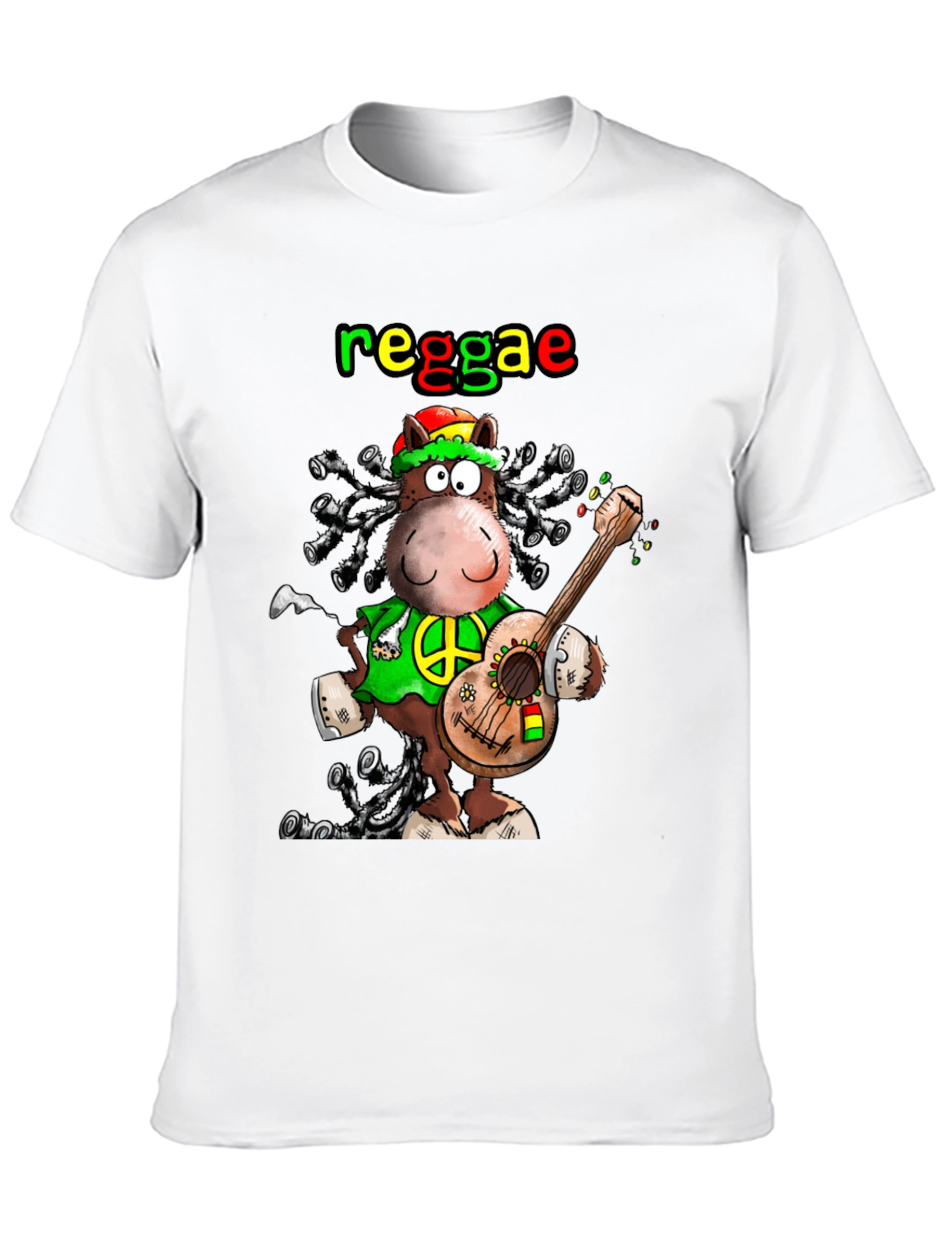Reggae Hippie Cartoon T-Shirt