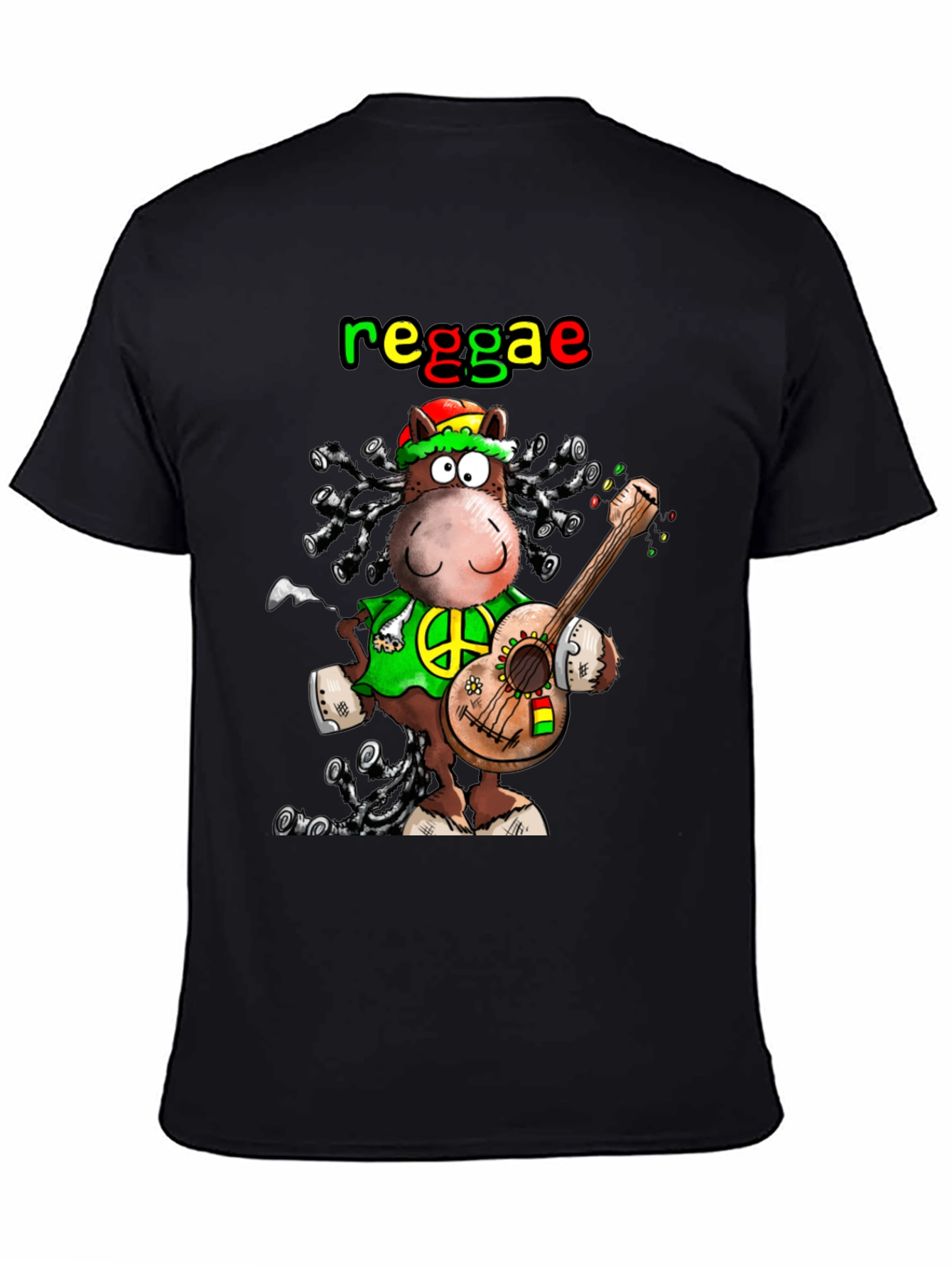 Reggae Hippie Cartoon T-Shirt