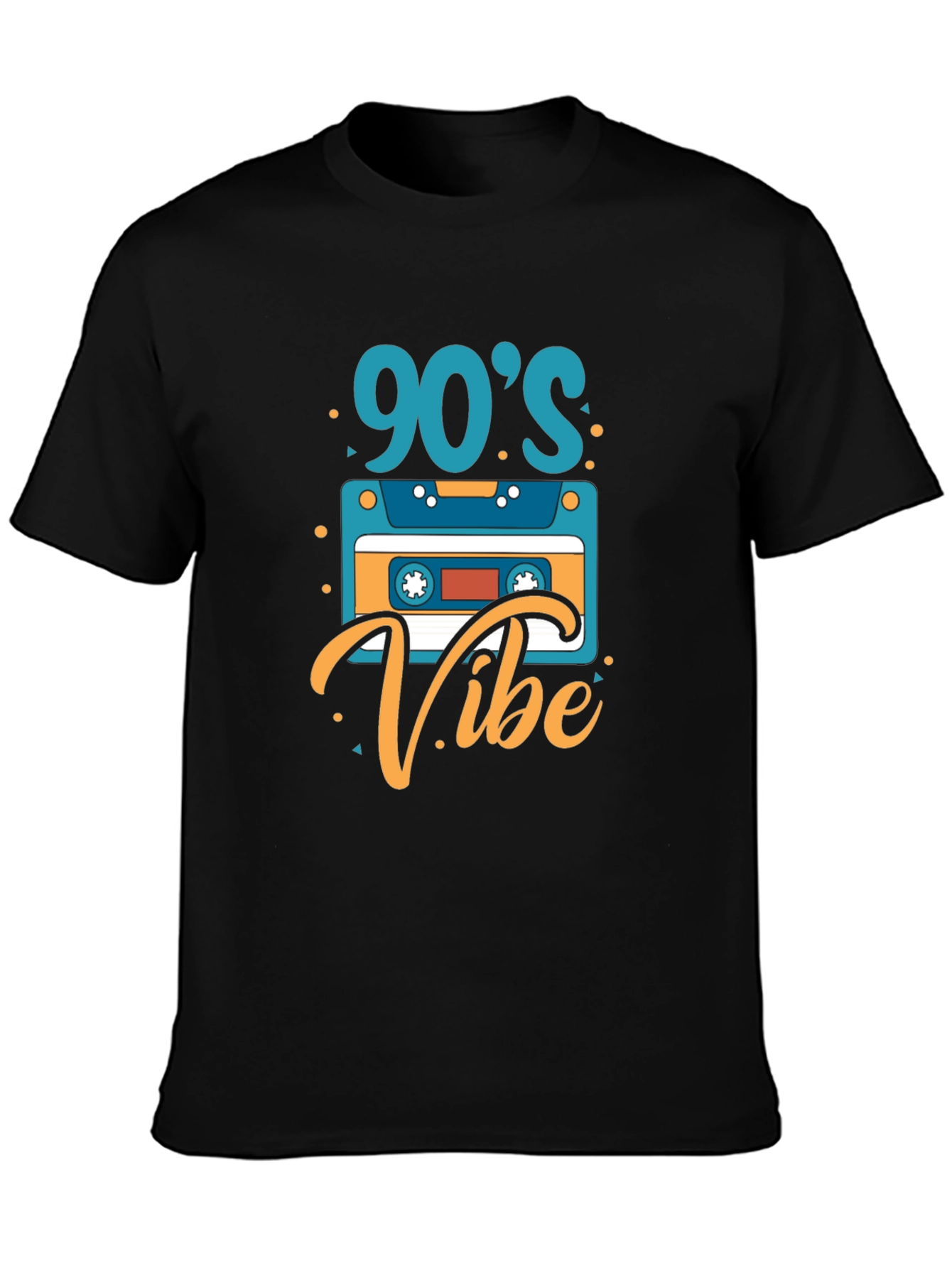 90s Vibe Graphic Tee - Retro Cassette T-Shirt