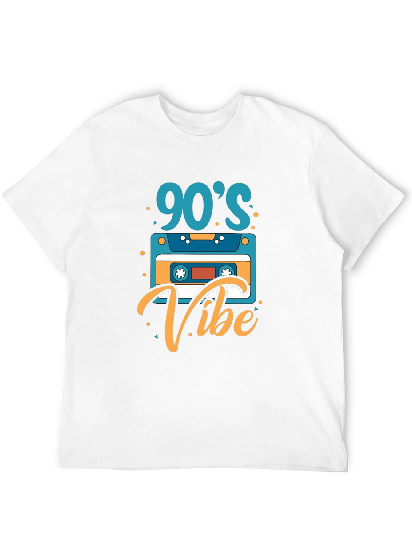 90s Vibe Graphic Tee - Retro Cassette T-Shirt