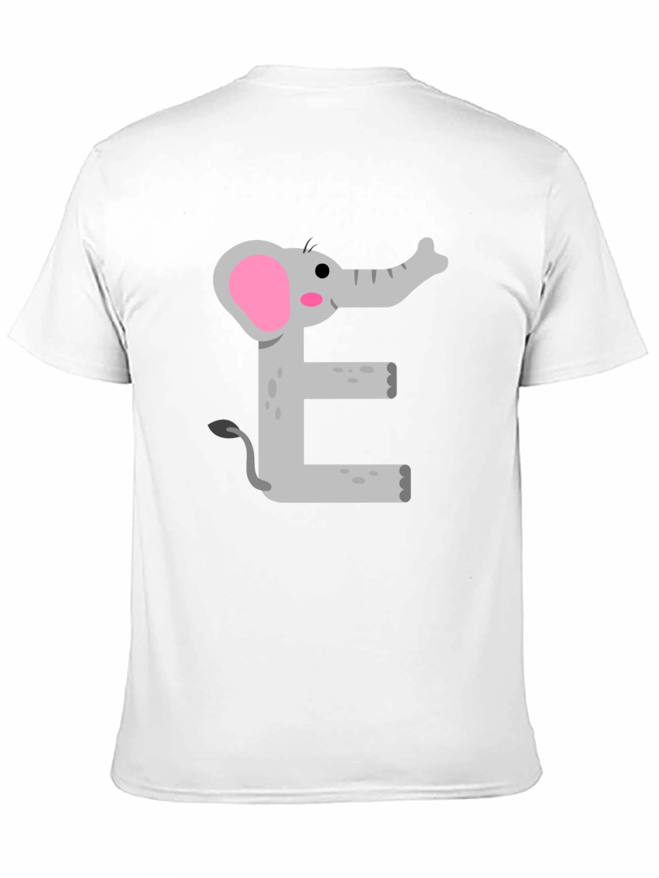 Elephant E Graphic Tee - Kids Alphabet Shirt
