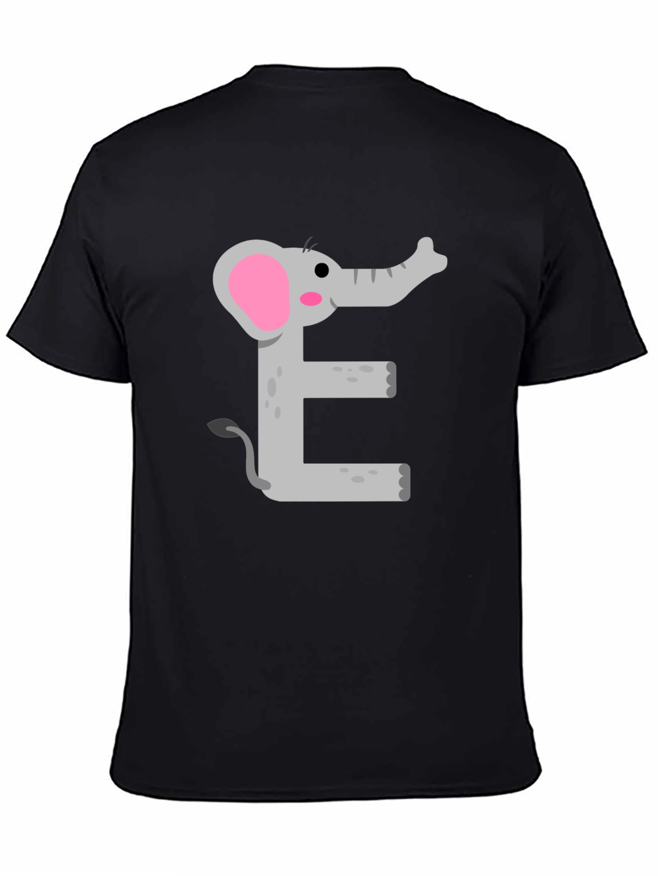 Elephant E Graphic Tee - Kids Alphabet Shirt