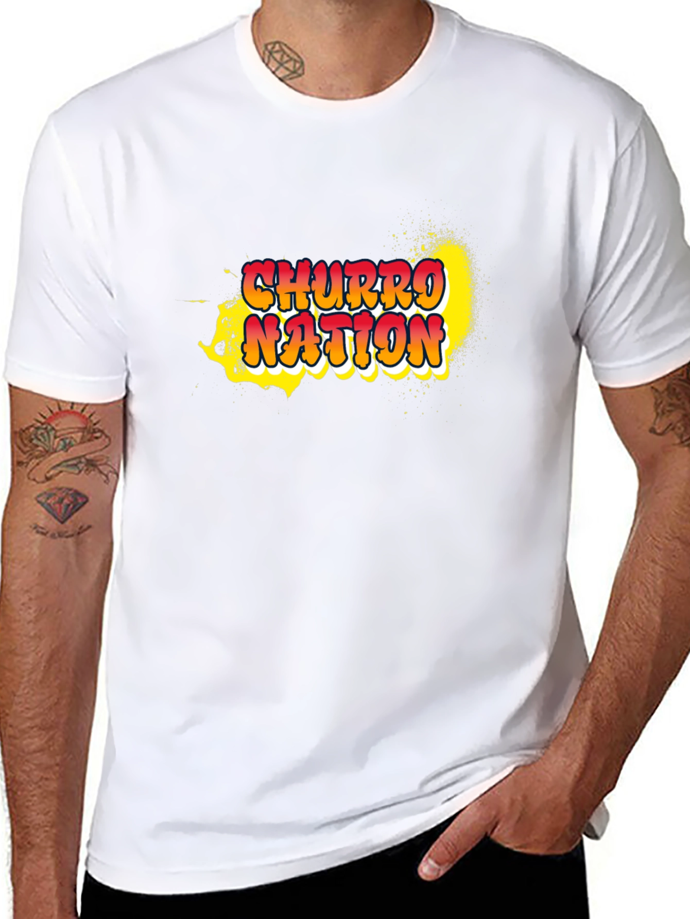 Churro Nation Graphic T-Shirt - Casual Black Tee