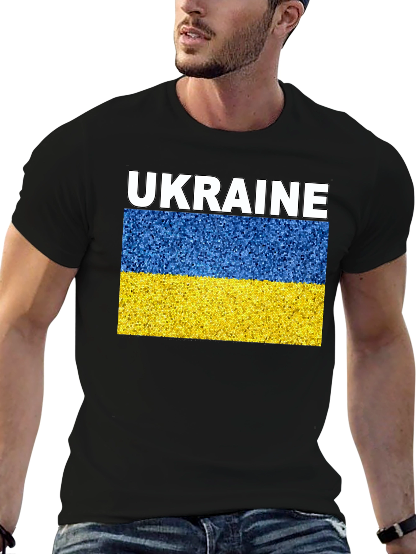 Ukraine Flag T-Shirt - Patriotic Design