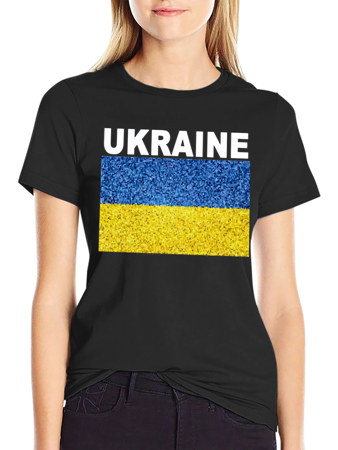 Ukraine Flag T-Shirt - Patriotic Design