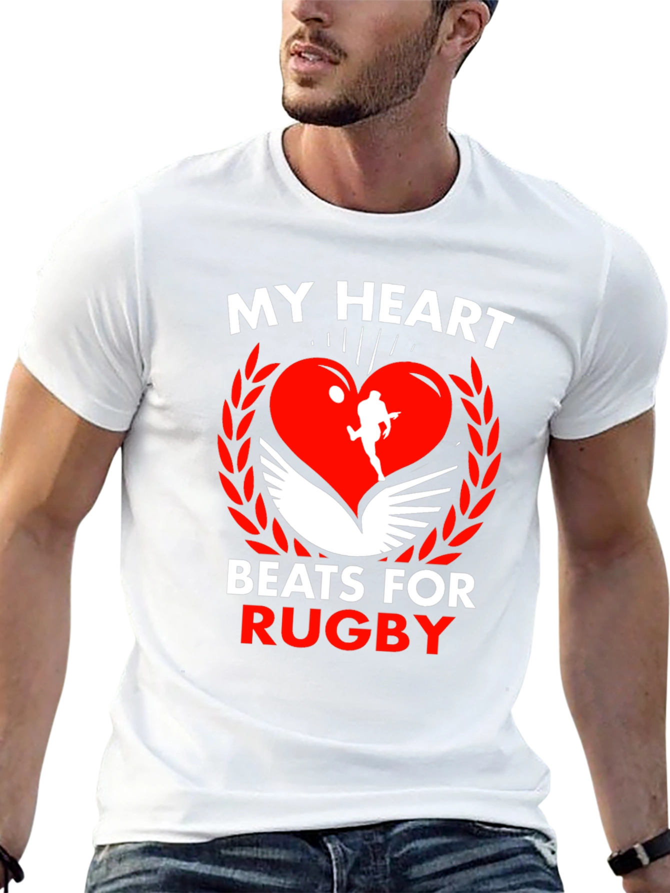 My Heart Beats For Rugby T-Shirt