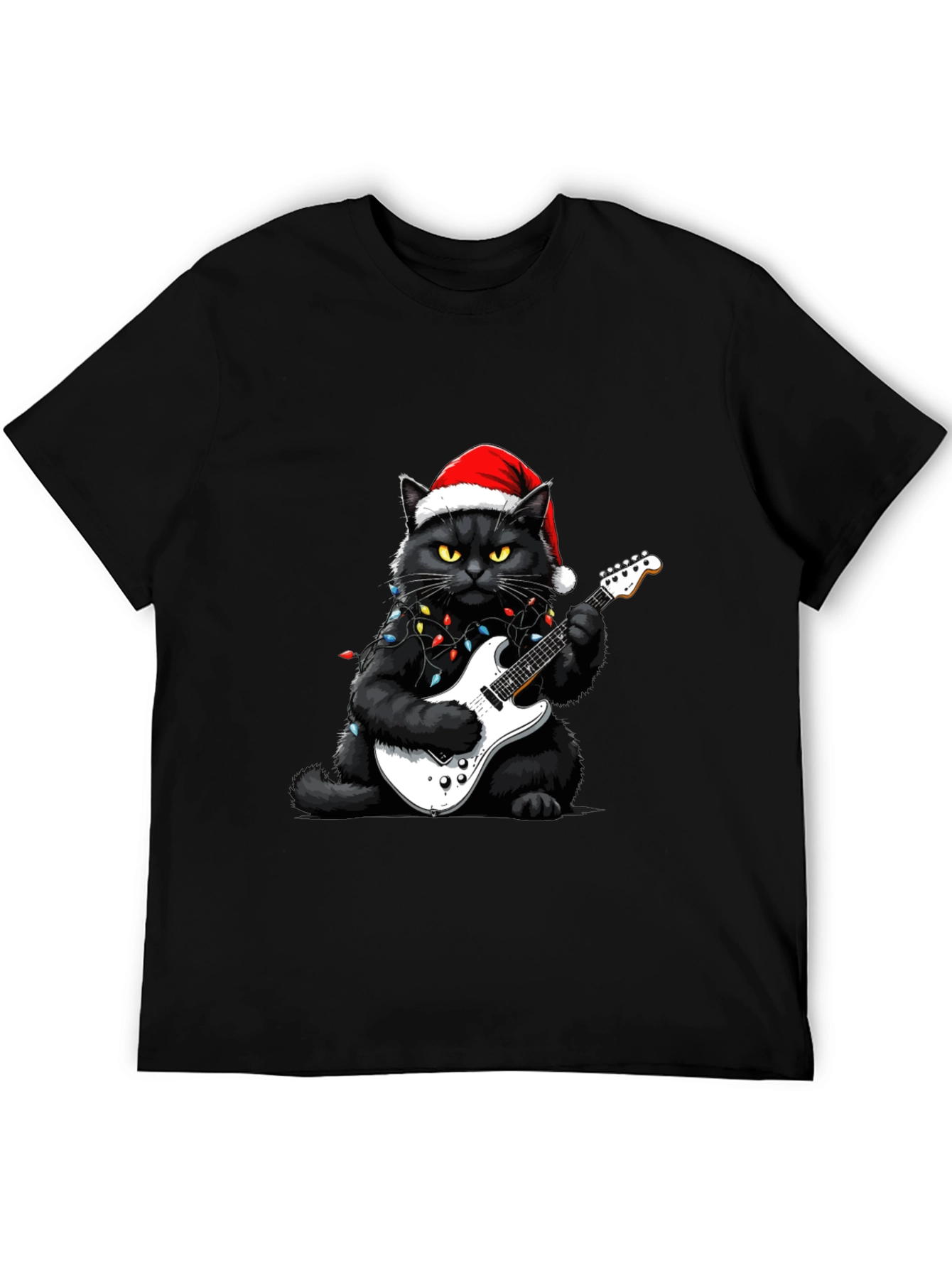 Rockin Christmas Cat T-Shirt