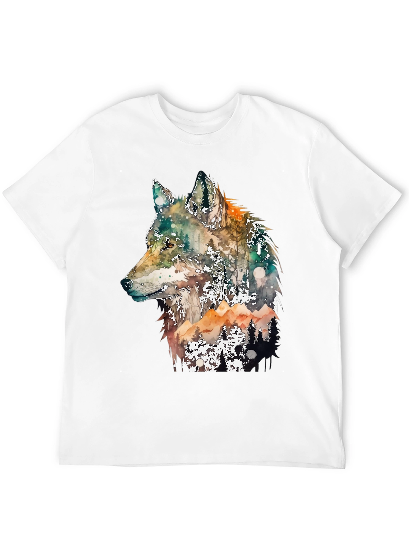 Wolf Forest Graphic Tee - Nature Inspired Design