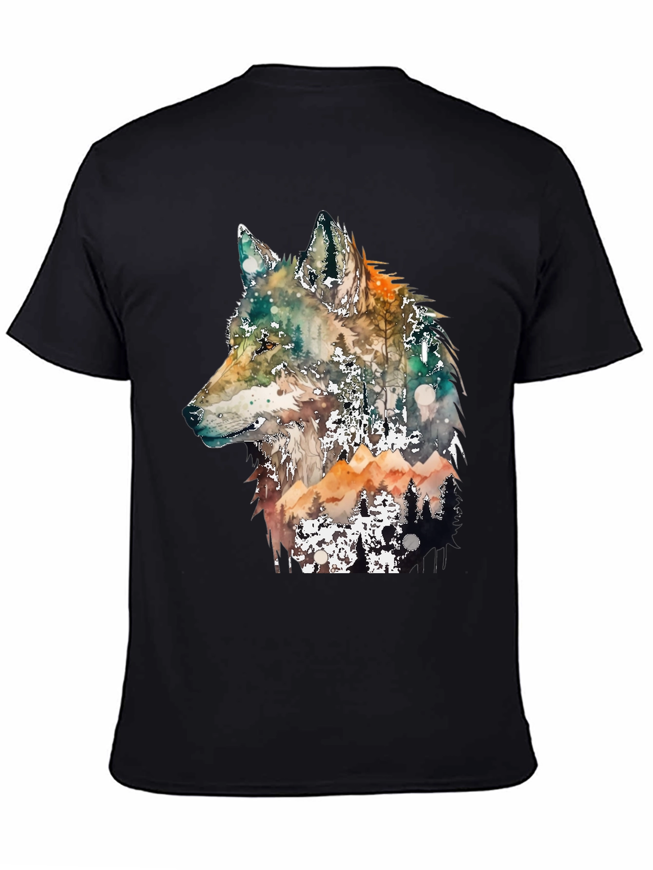Wolf Forest Graphic Tee - Nature Inspired Design