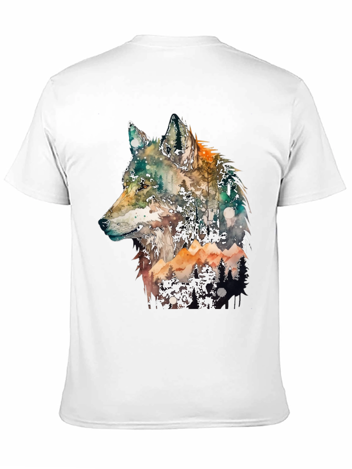 Wolf Forest Graphic Tee - Nature Inspired Design