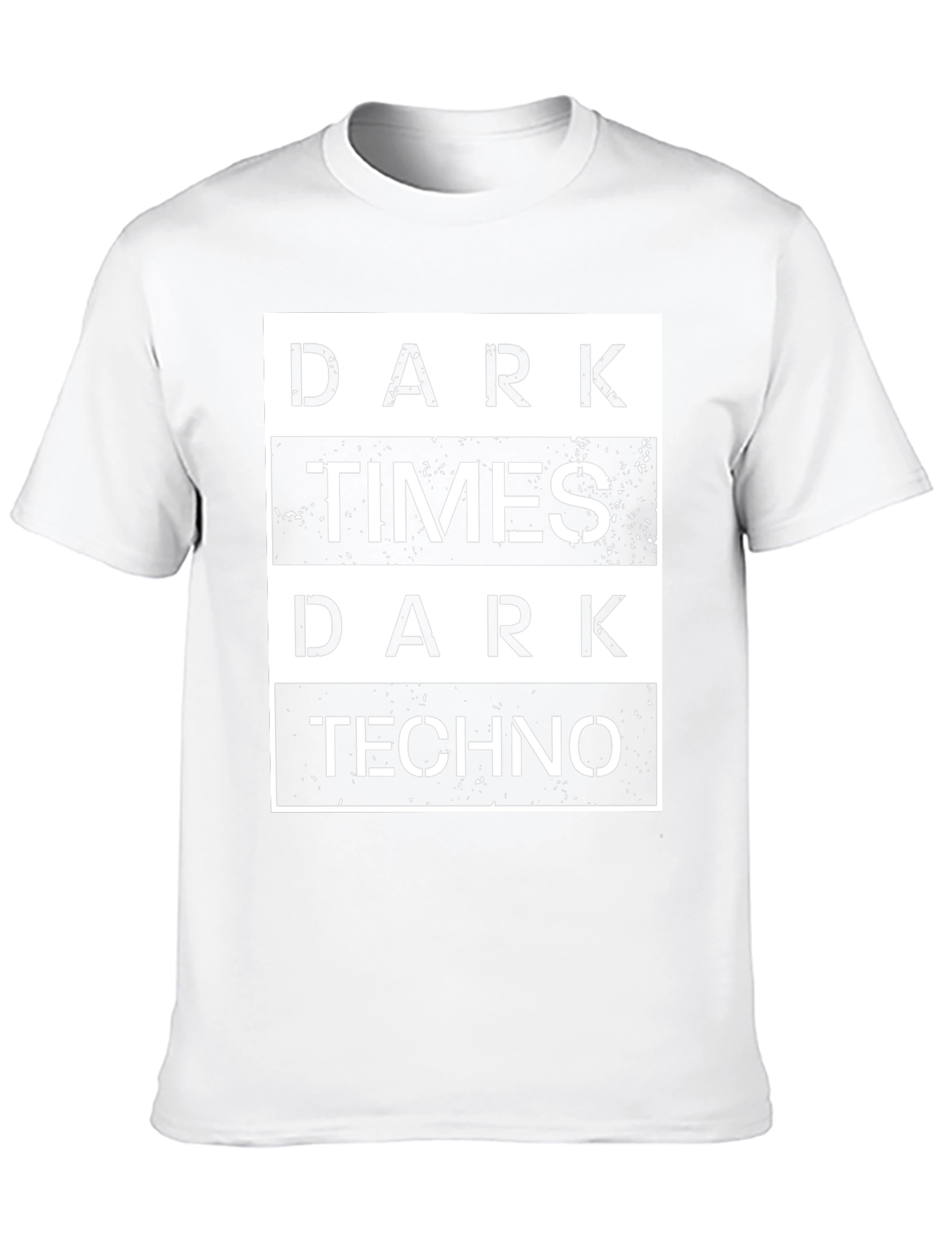 Dark Times Dark Techno Graphic T-Shirt