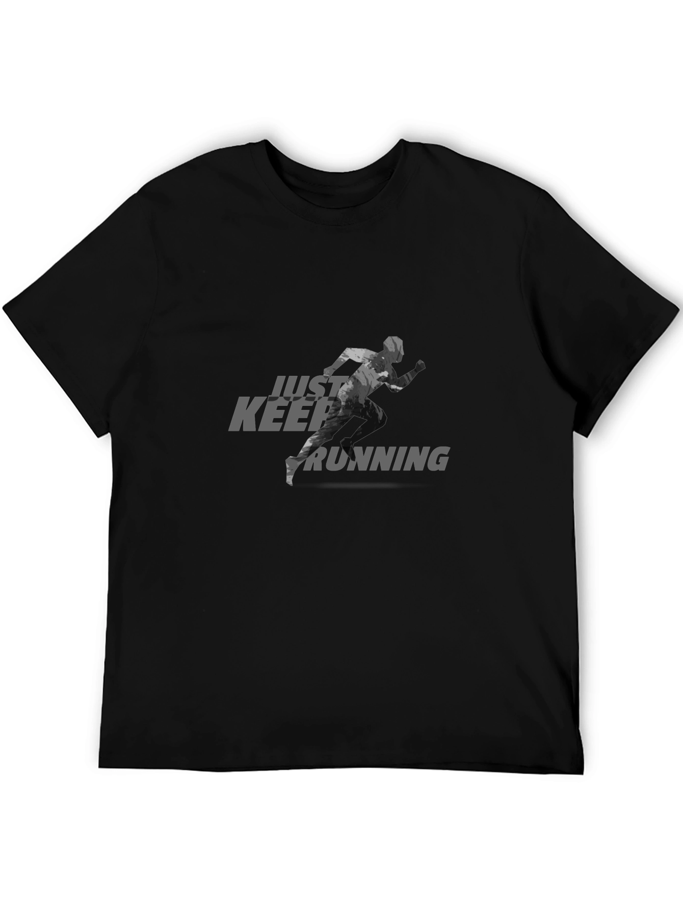 Just Keep Running Black T-Shirt