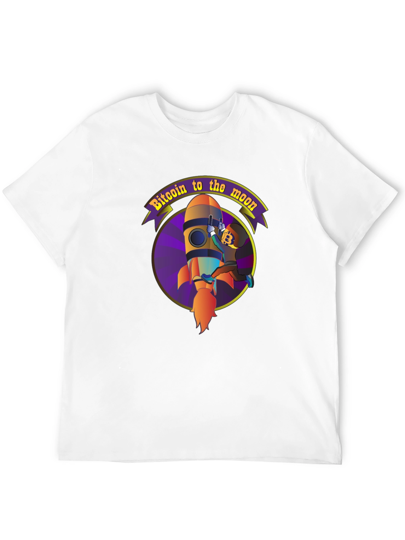 Bitcoin to the Moon T-Shirt Crypto HODL